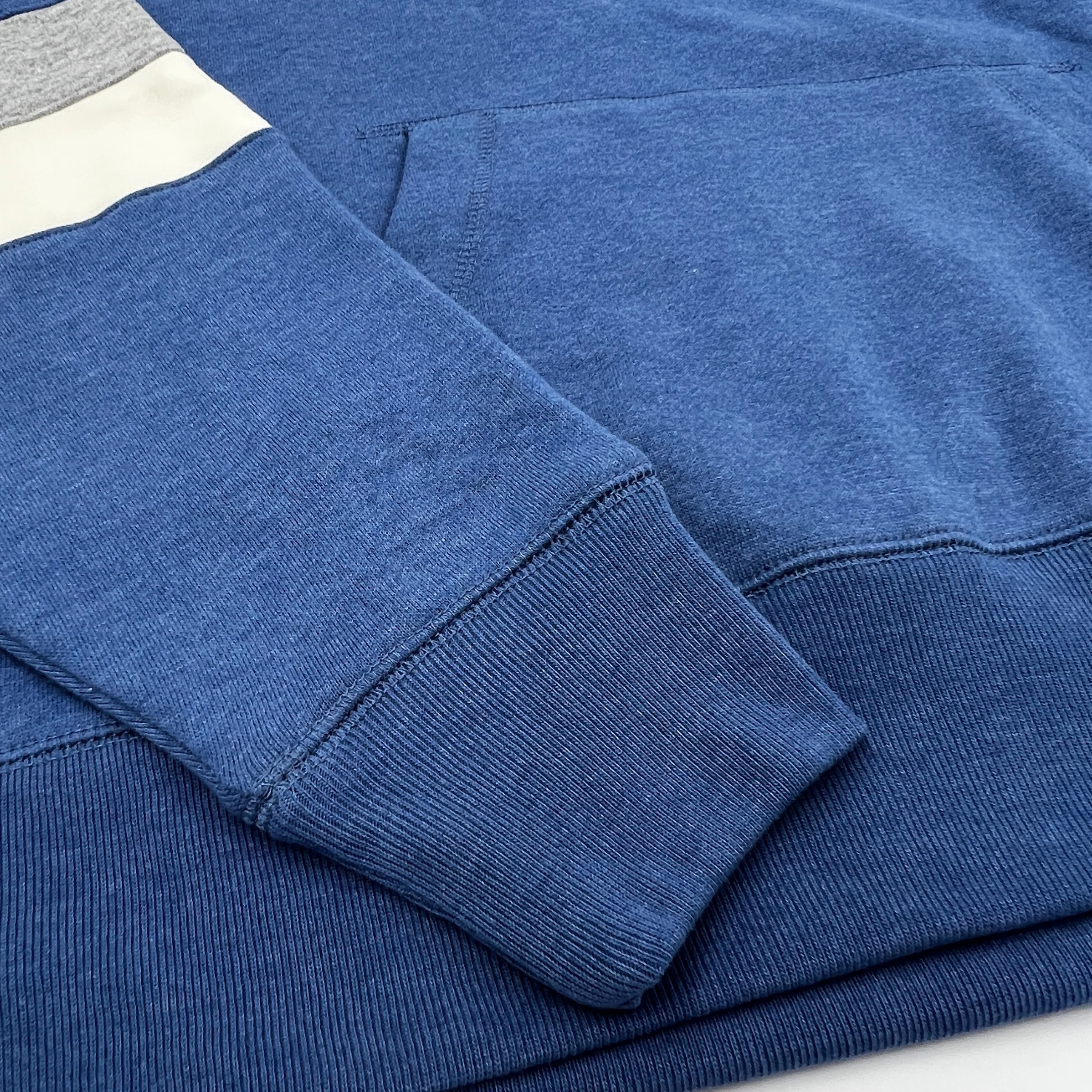 Final Sale - '47 Brand Bills Cadet Blue and Cream Heavy Pullover Hoodie - Image 4