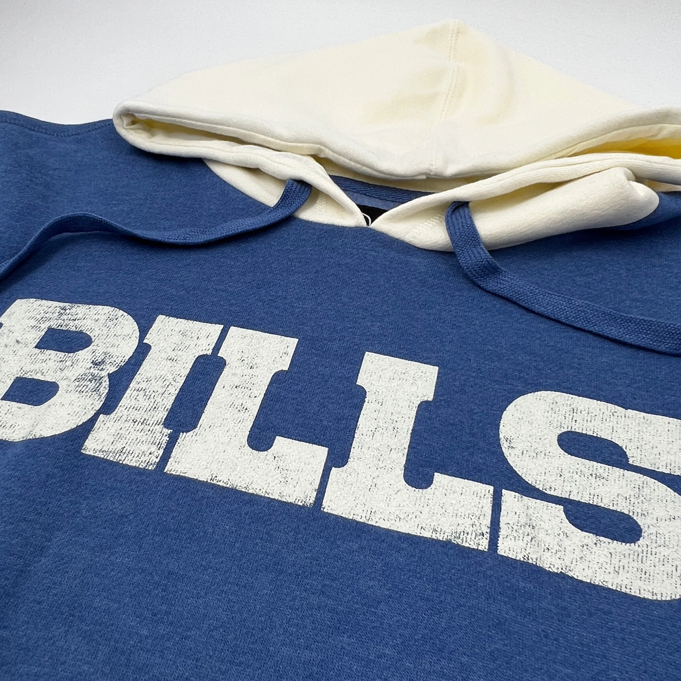 Final Sale - '47 Brand Bills Cadet Blue and Cream Heavy Pullover Hoodie - Image 5