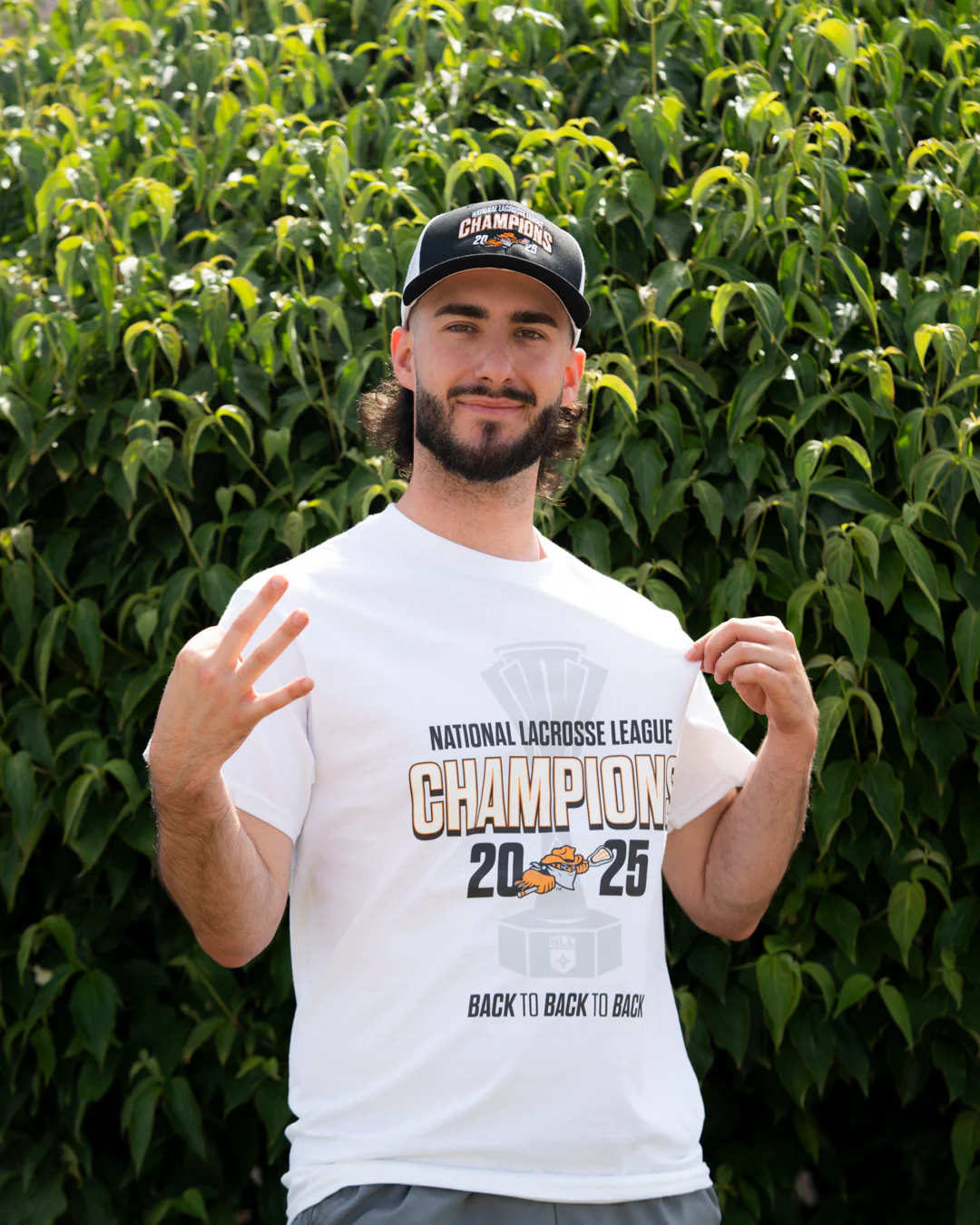 Buffalo Bandits 2025 NLL Champions Official White T-Shirt - Image 2
