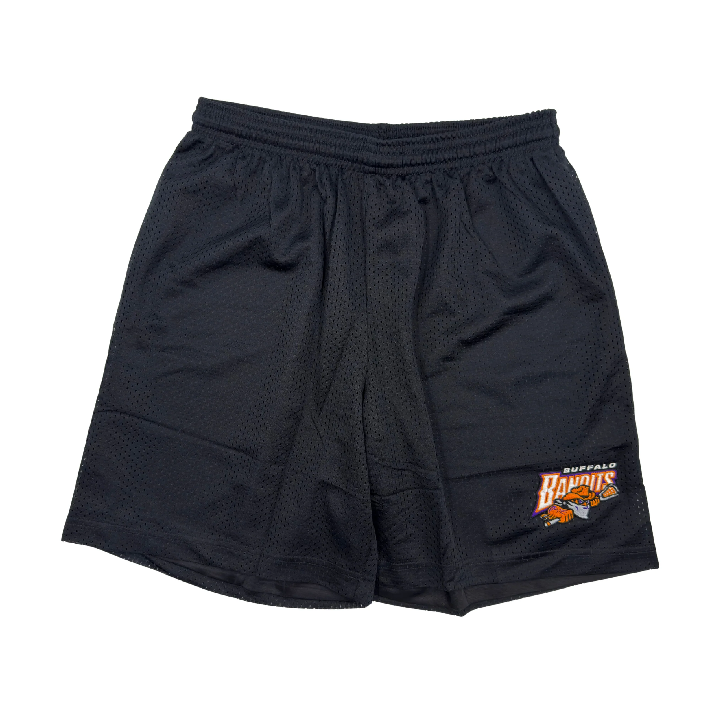 Buffalo Bandits 7" Black Mesh Shorts
