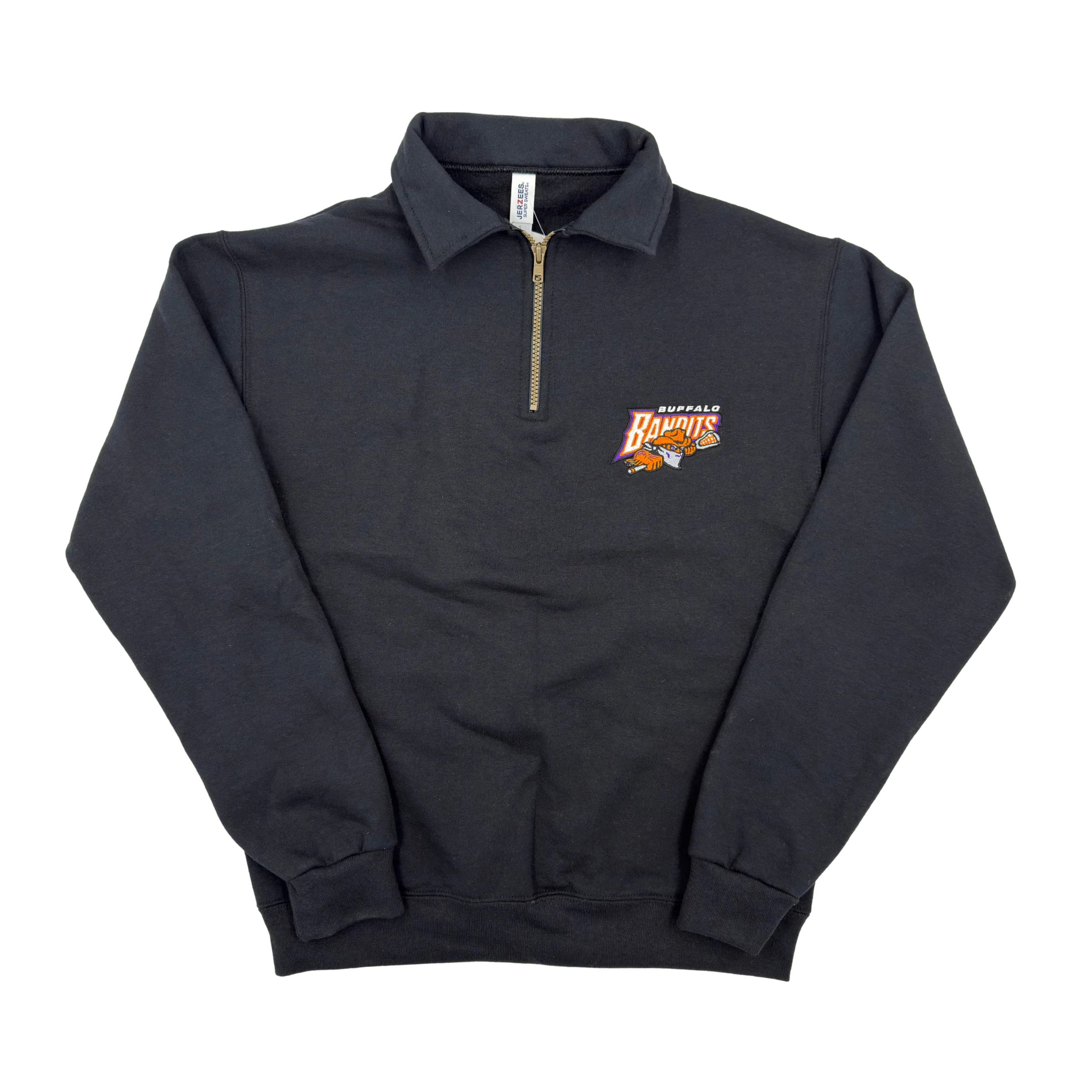 Buffalo Bandits Black Quarter Zip Pullover