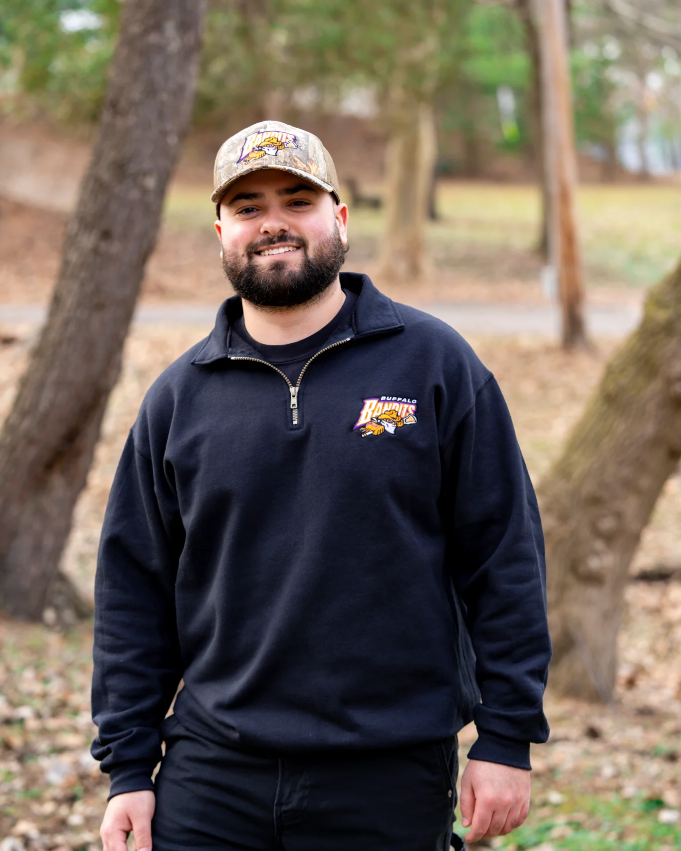 Buffalo Bandits Black Quarter Zip Pullover - Image 2