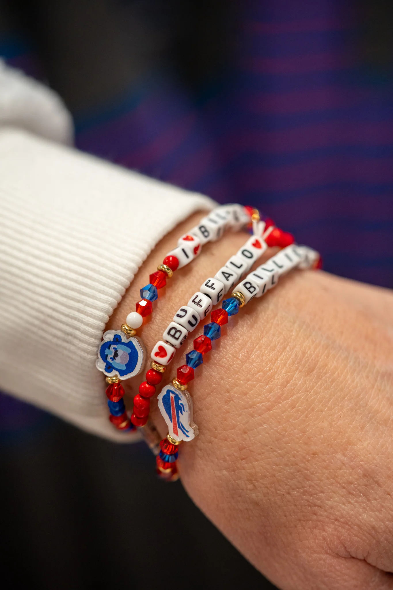 Buffalo Bills 3 Pack Friendship Bracelets Set - Image 3