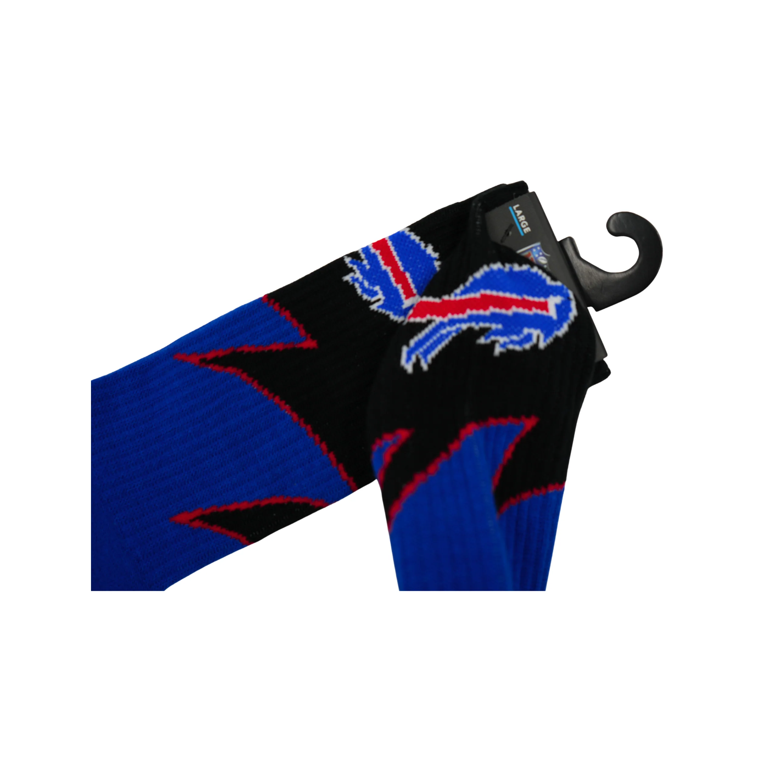Buffalo Bills Primary Logo Black Wave For Bare Feet Socks - Image 2