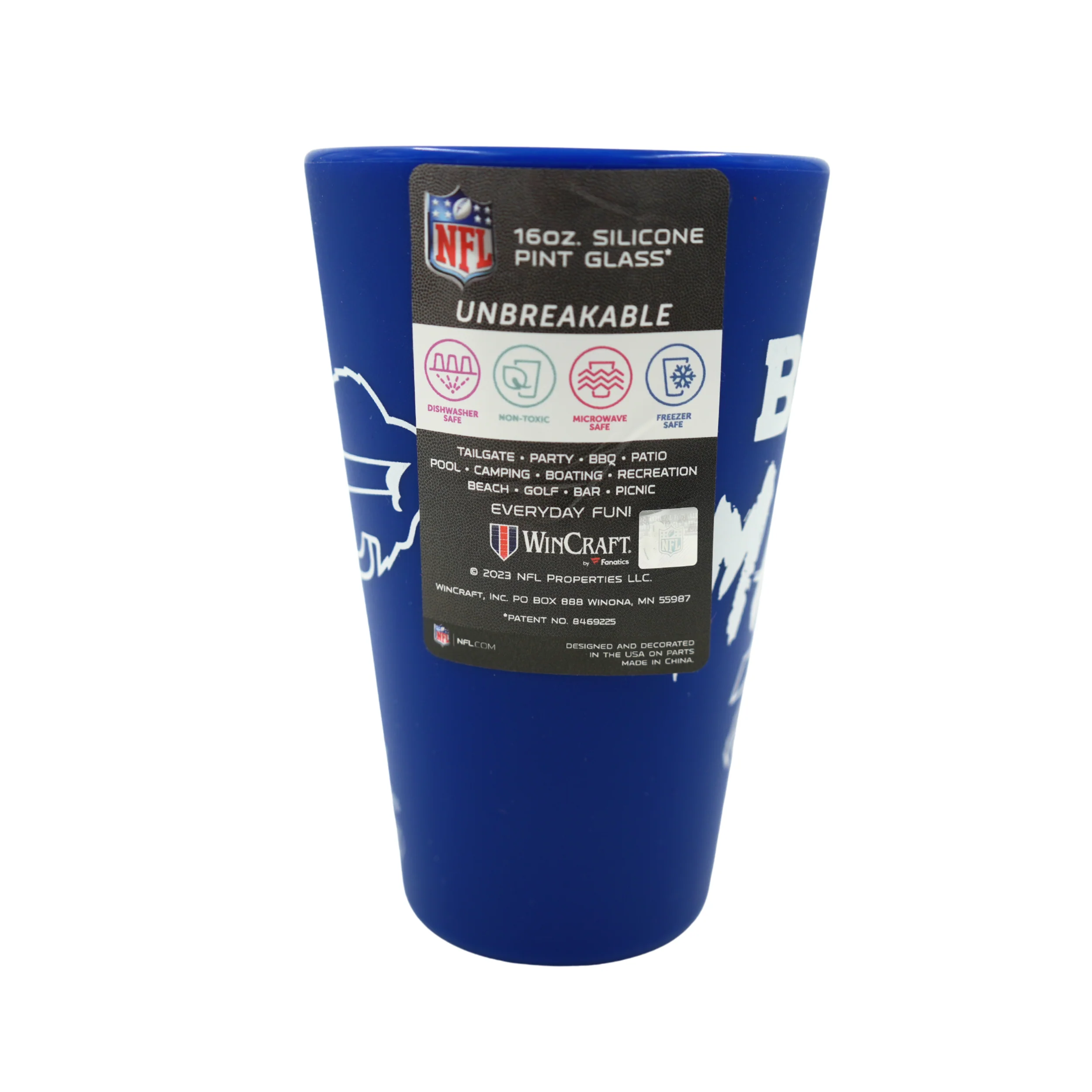 Buffalo Bills Mafia Blue Silicone Unbreakable 16oz Cup - Image 3