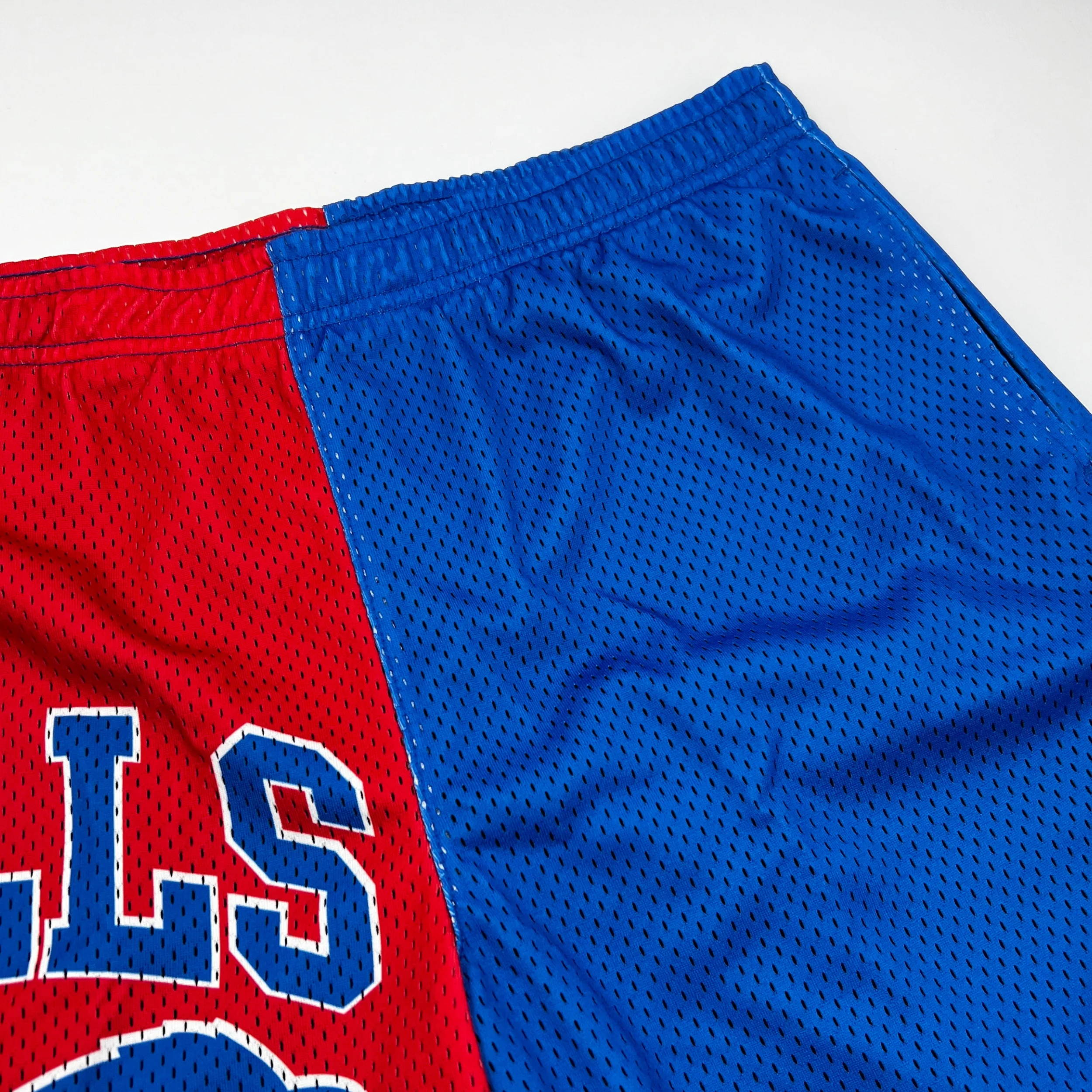 Buffalo Bills With Big Logo Split Color Mesh Shorts - Image 5