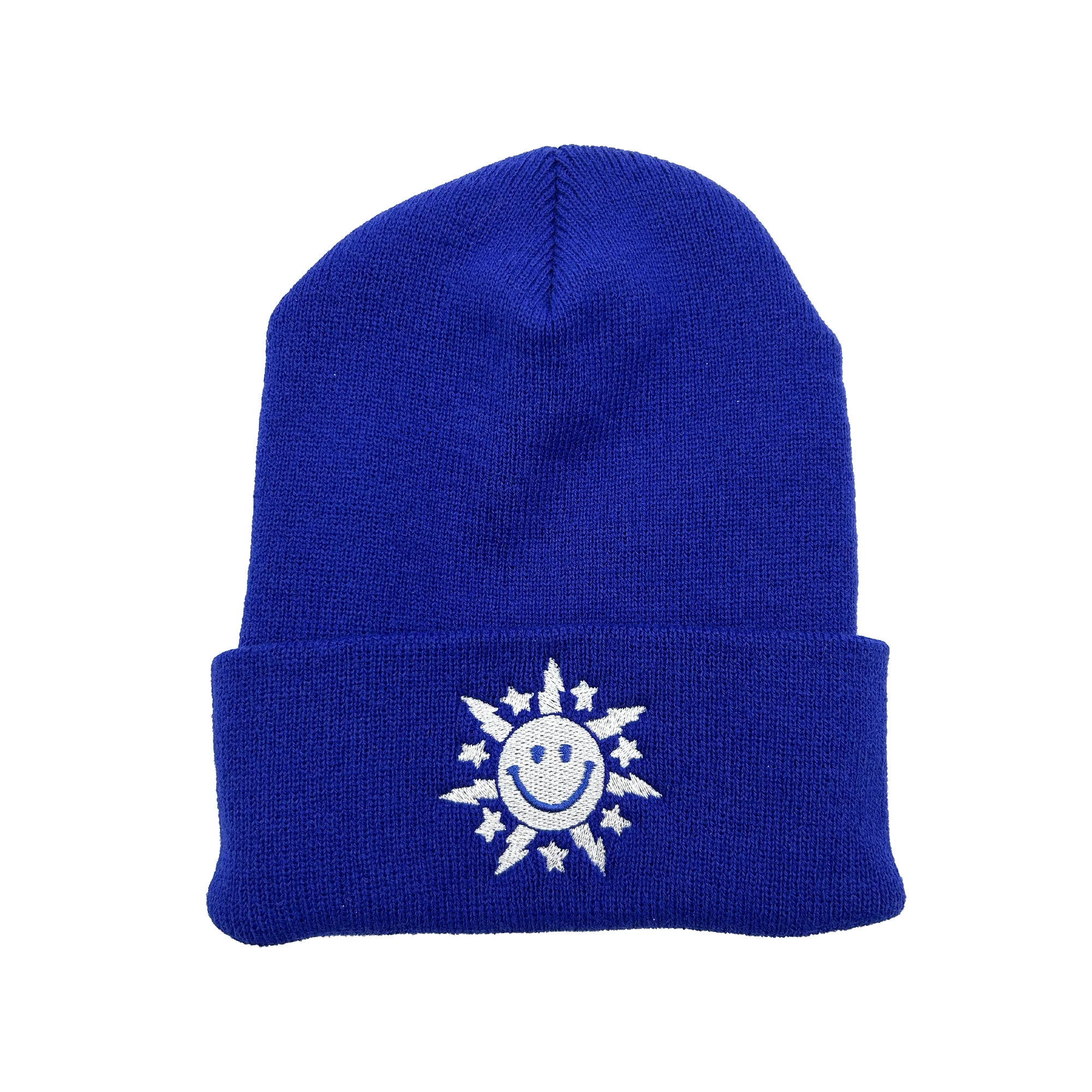 Buffalo City Seal Smiley Face Royal Knit Beanie