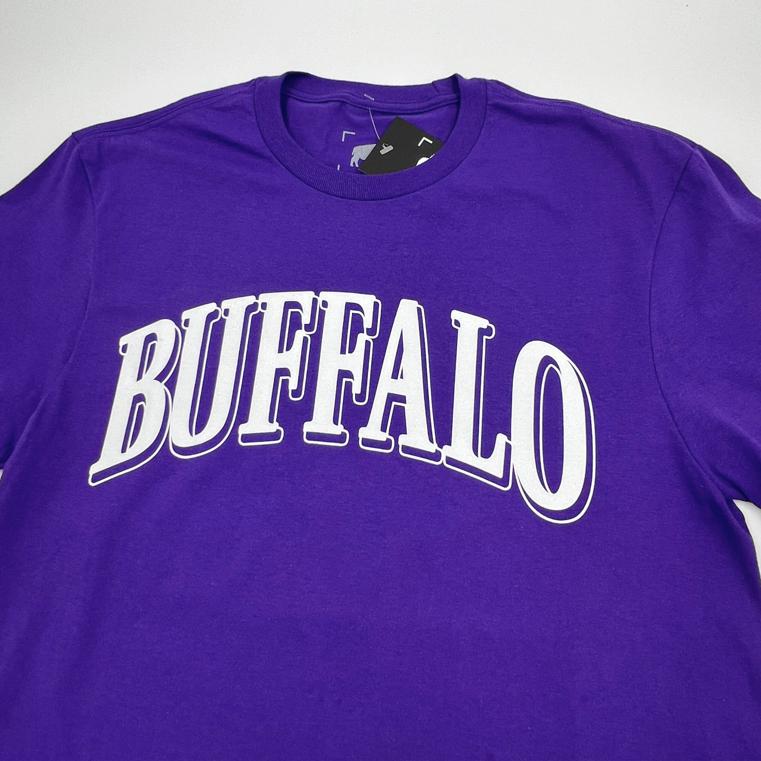Buffalo Collegiate Style Purple Short Sleeve Shirt - Image 3