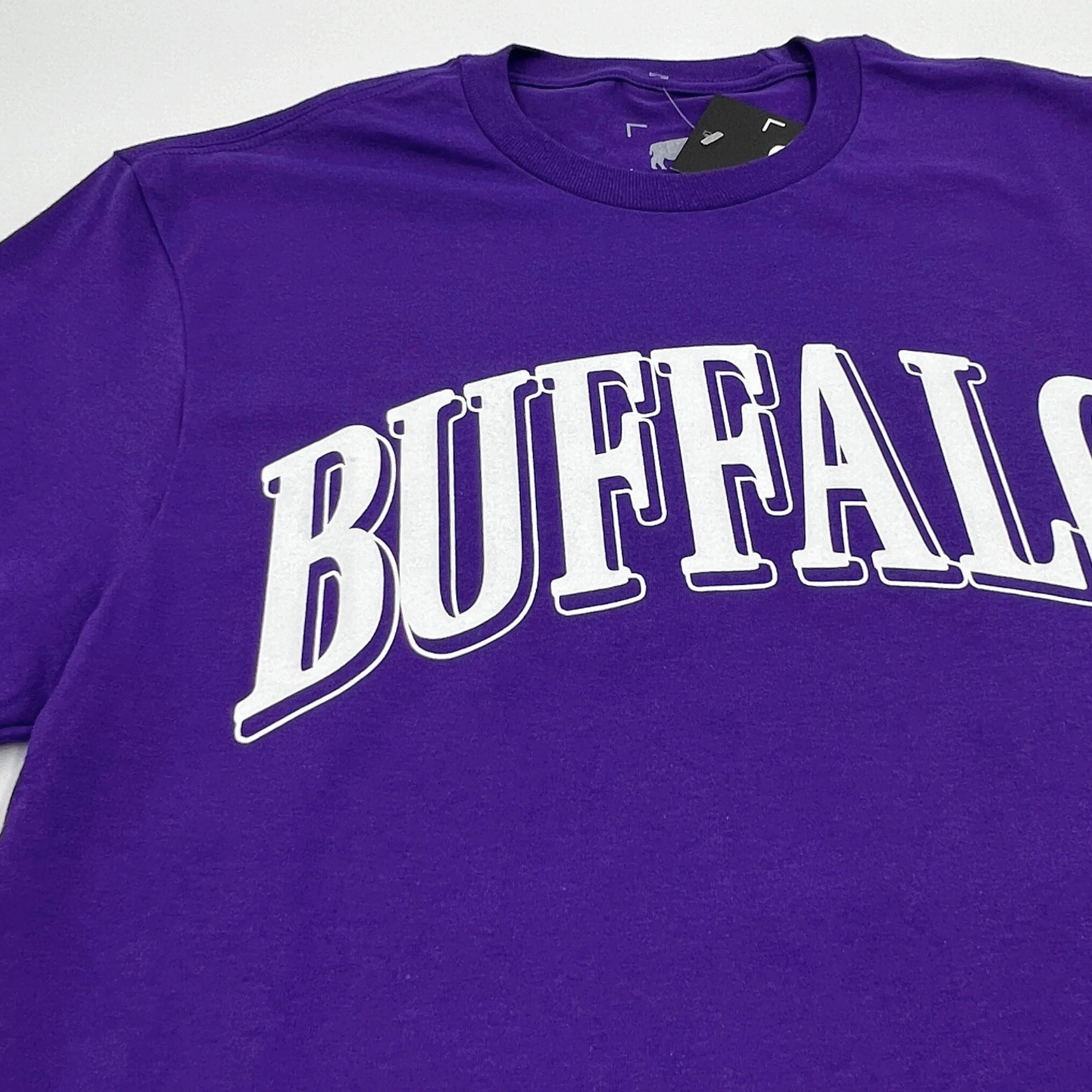 Buffalo Collegiate Style Purple Short Sleeve Shirt - Image 4