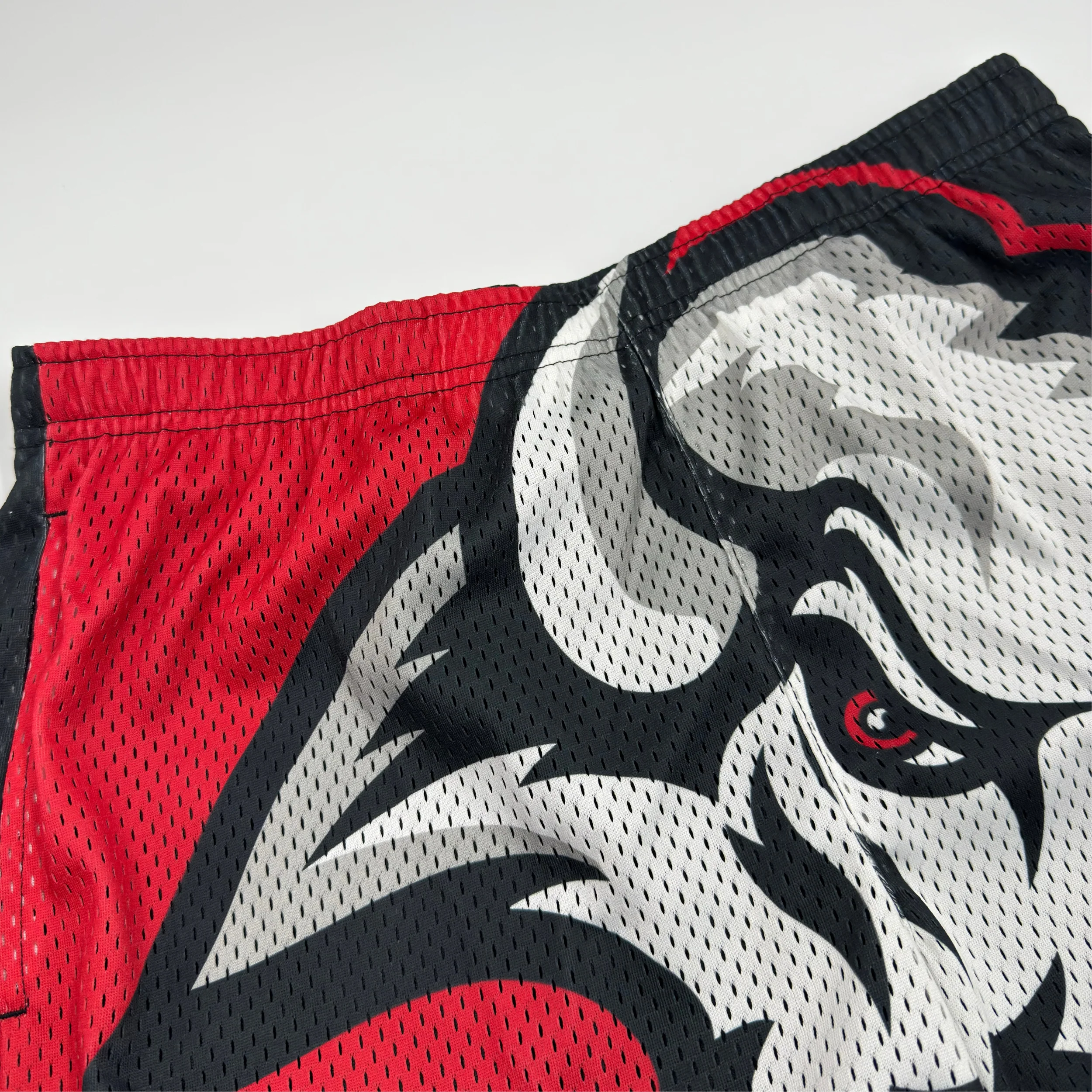 Buffalo Sabres Black & Red Big Logo Mesh Shorts - Image 4