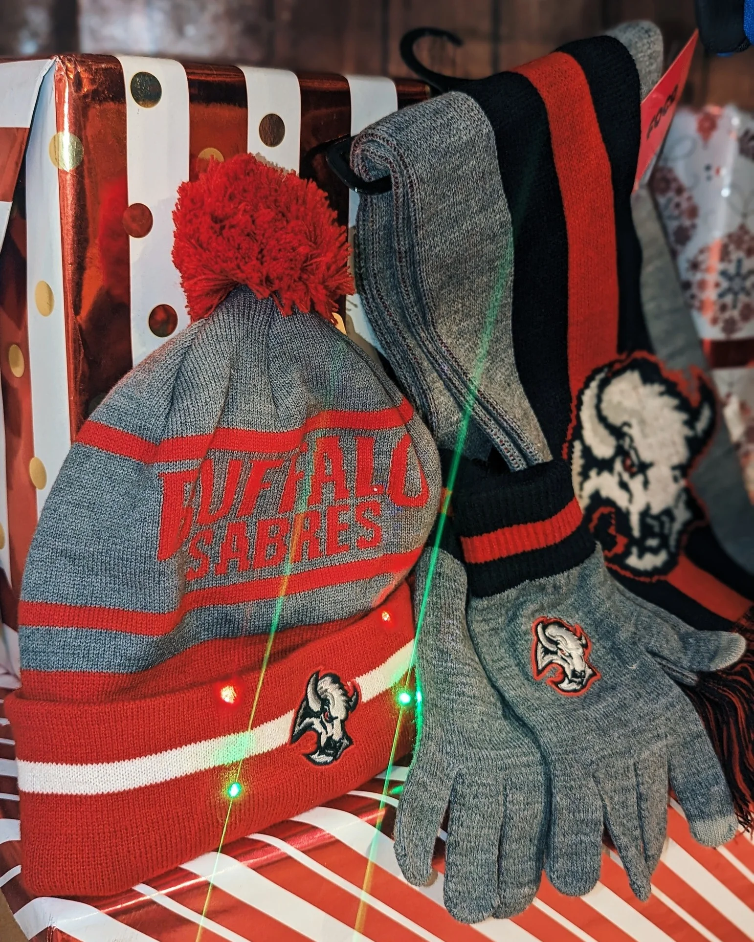 Buffalo Sabres Black & Red Winter Scarf - Image 6