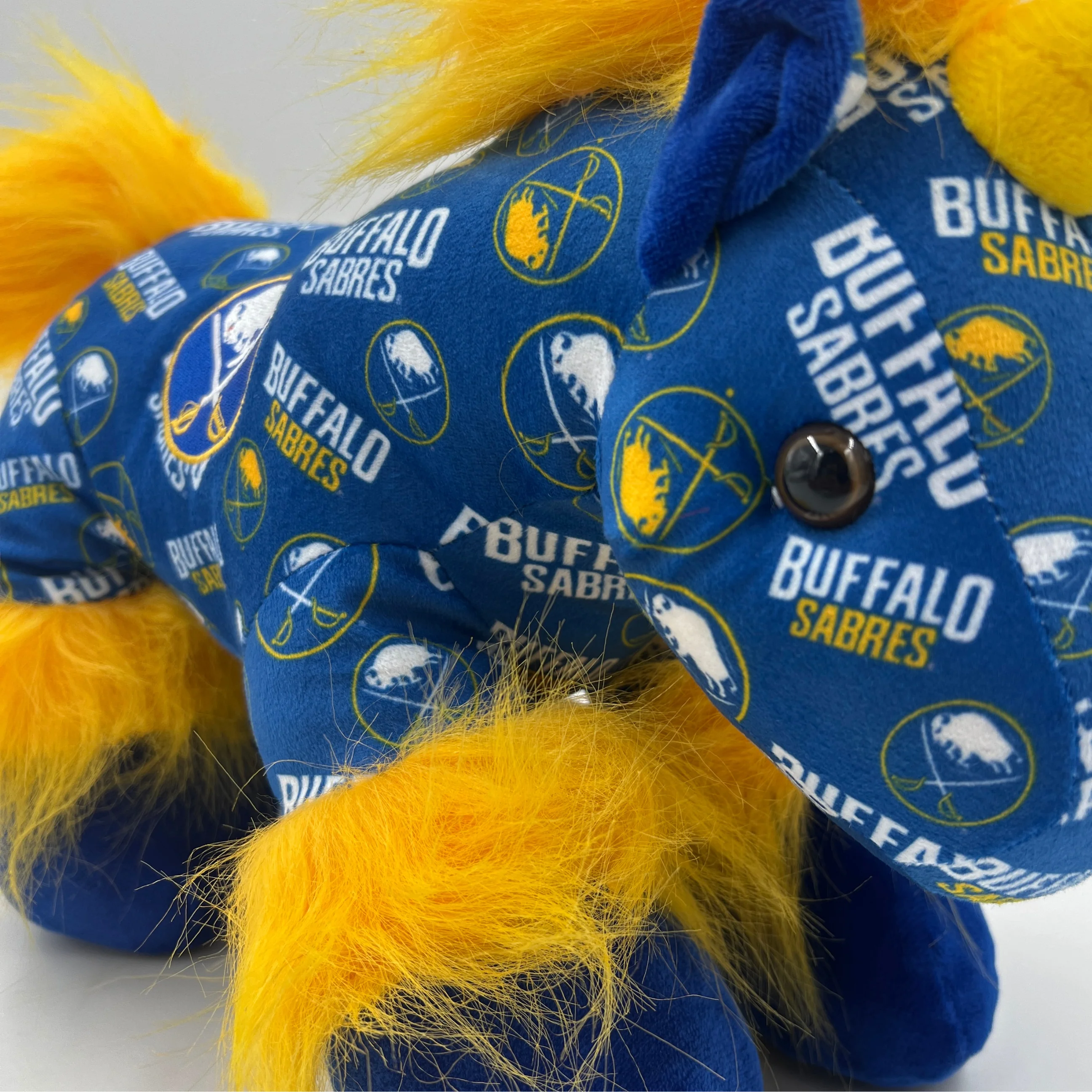 Buffalo Sabres Royal & Gold Unicorn Stuffed Animal - Image 3