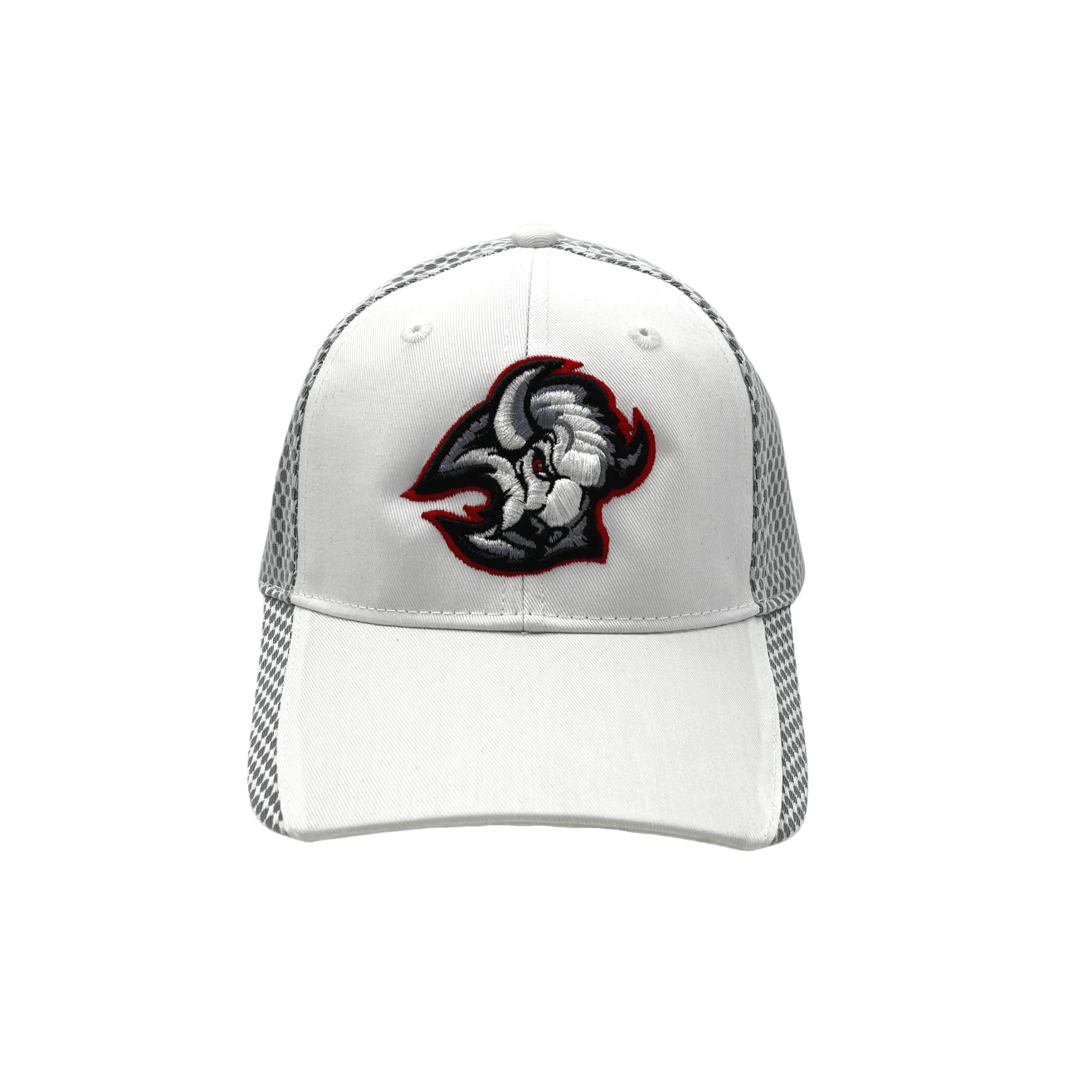 Buffalo Sabres White Mesh Goat Head Adjustable Hat