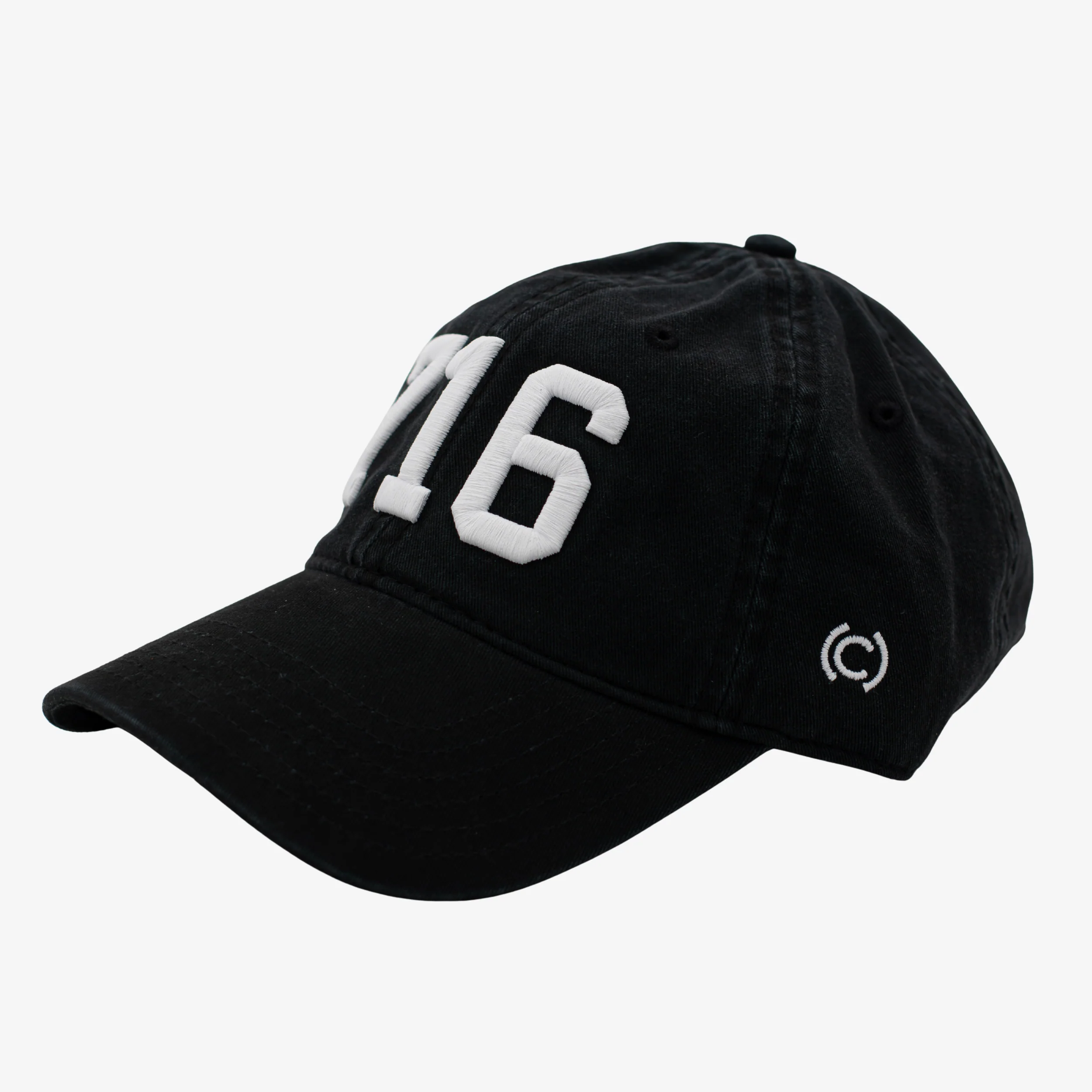 (code)word 716 Black & White Dad Hat - Image 2