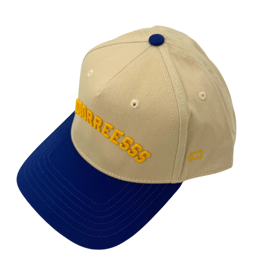 (code)word Sccoorreesss Cream Two Tone Yellow & Royal  Hat - Image 3