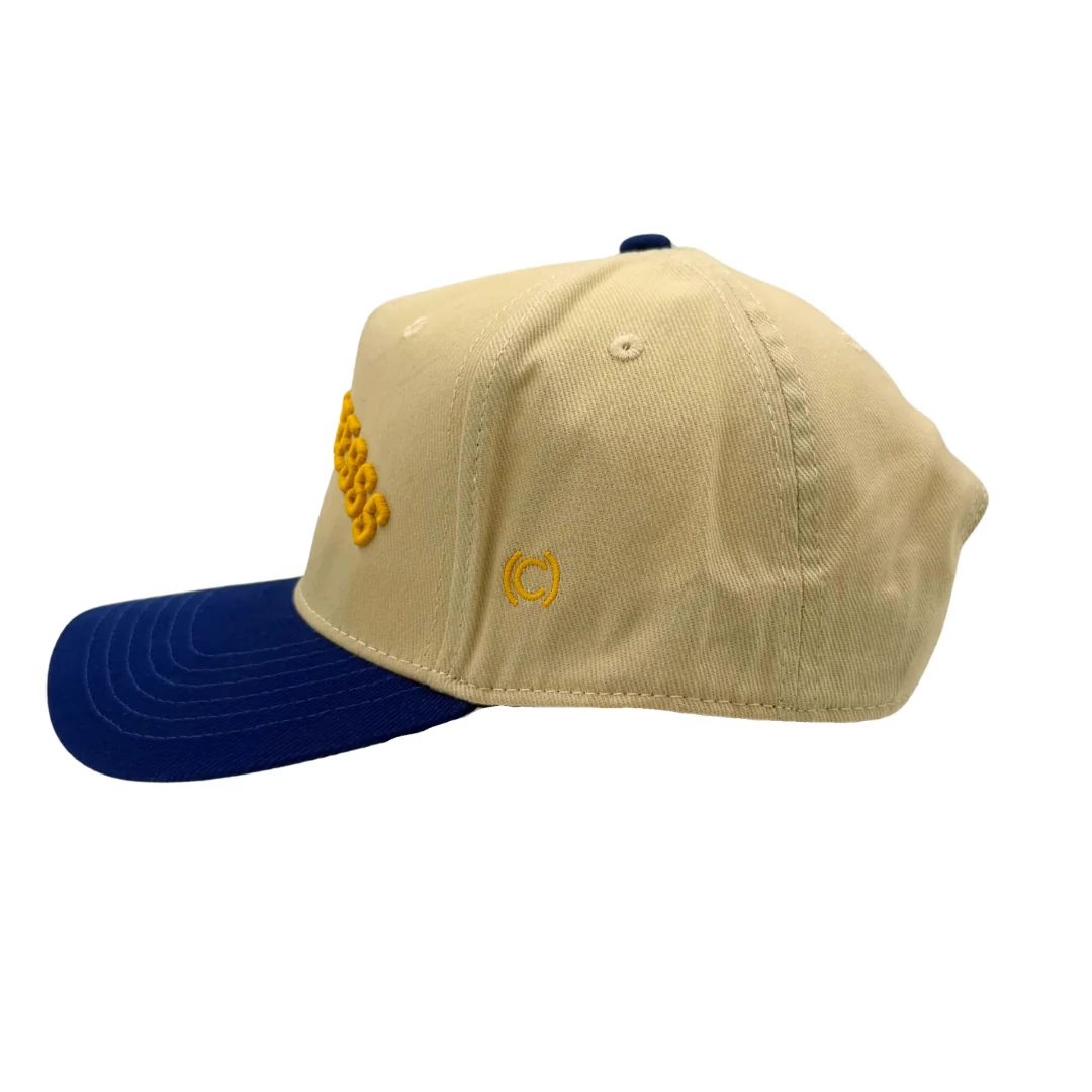 (code)word Sccoorreesss Cream Two Tone Yellow & Royal  Hat - Image 4