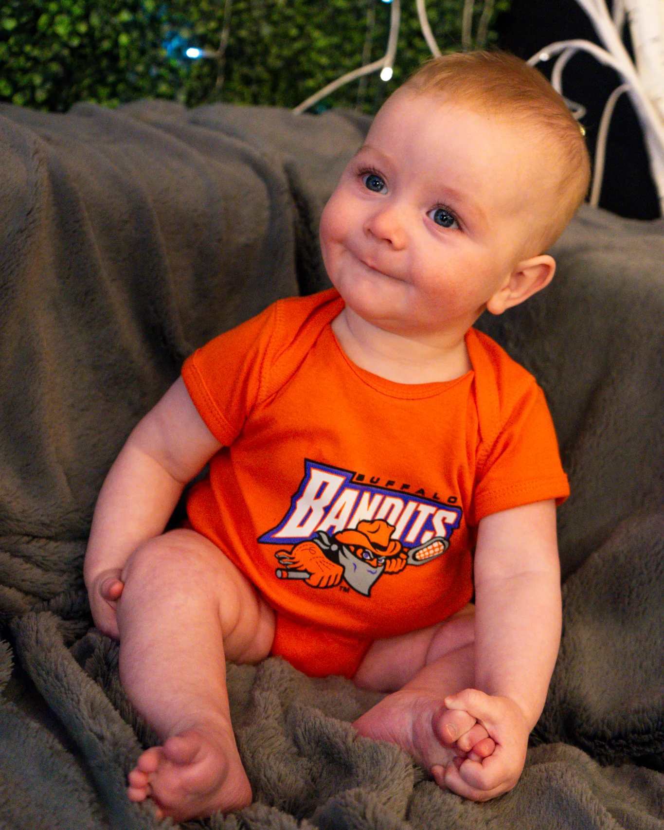 Infant Buffalo Bandits Orange Onesie - Image 2