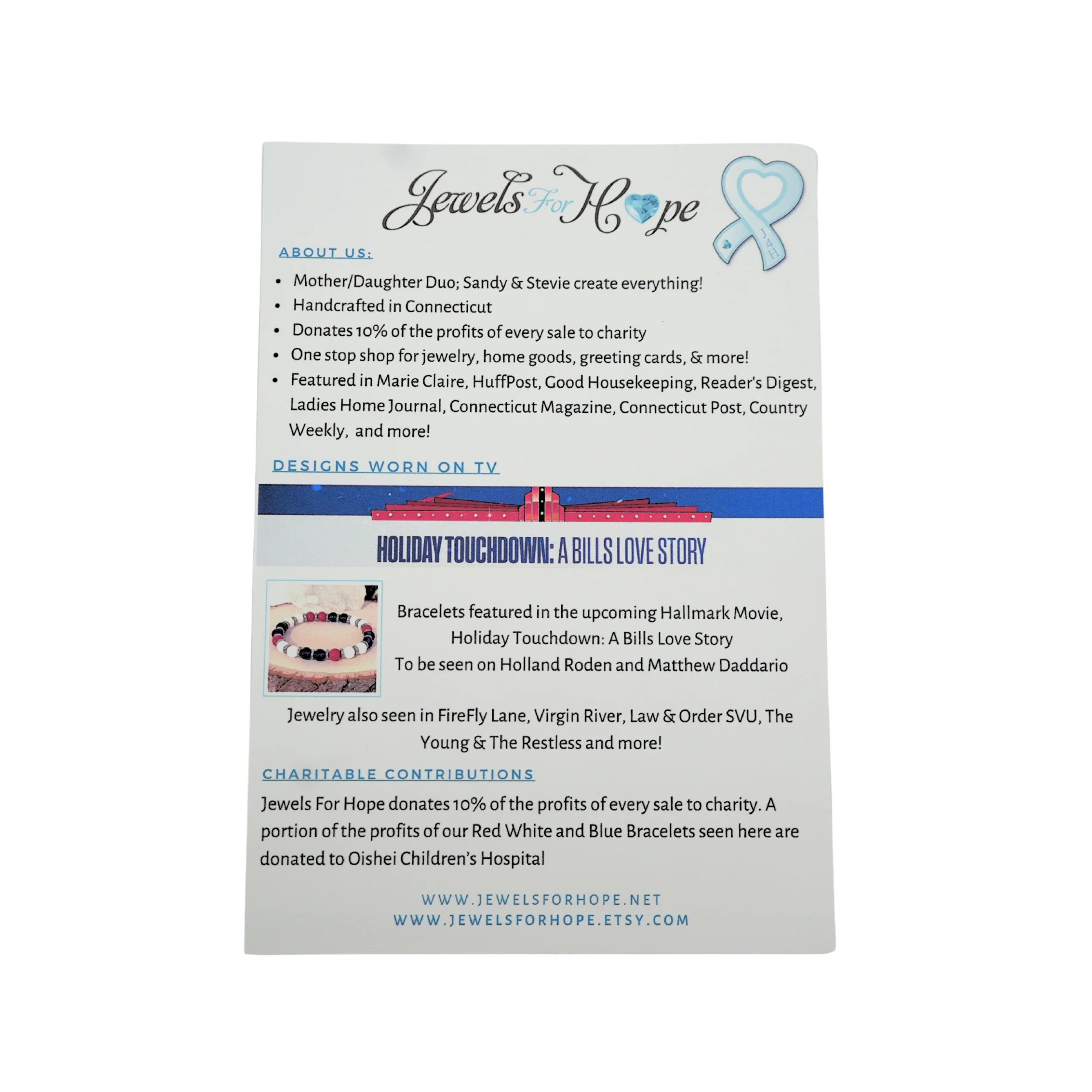 Jewels For Hope Holiday Touchdown: A Bills Love Story Women's Bracelet - Image 10