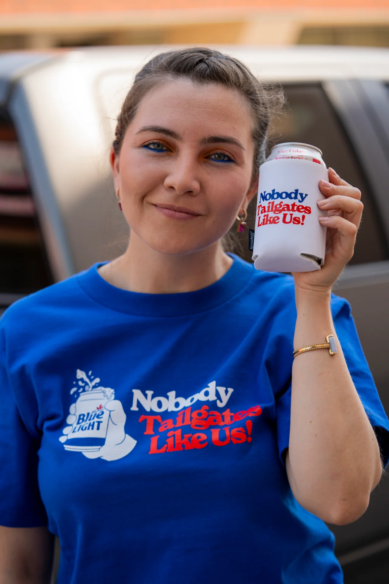 Labatt Nobody Tailgates Like Us! Deep Royal T-Shirt - Image 4