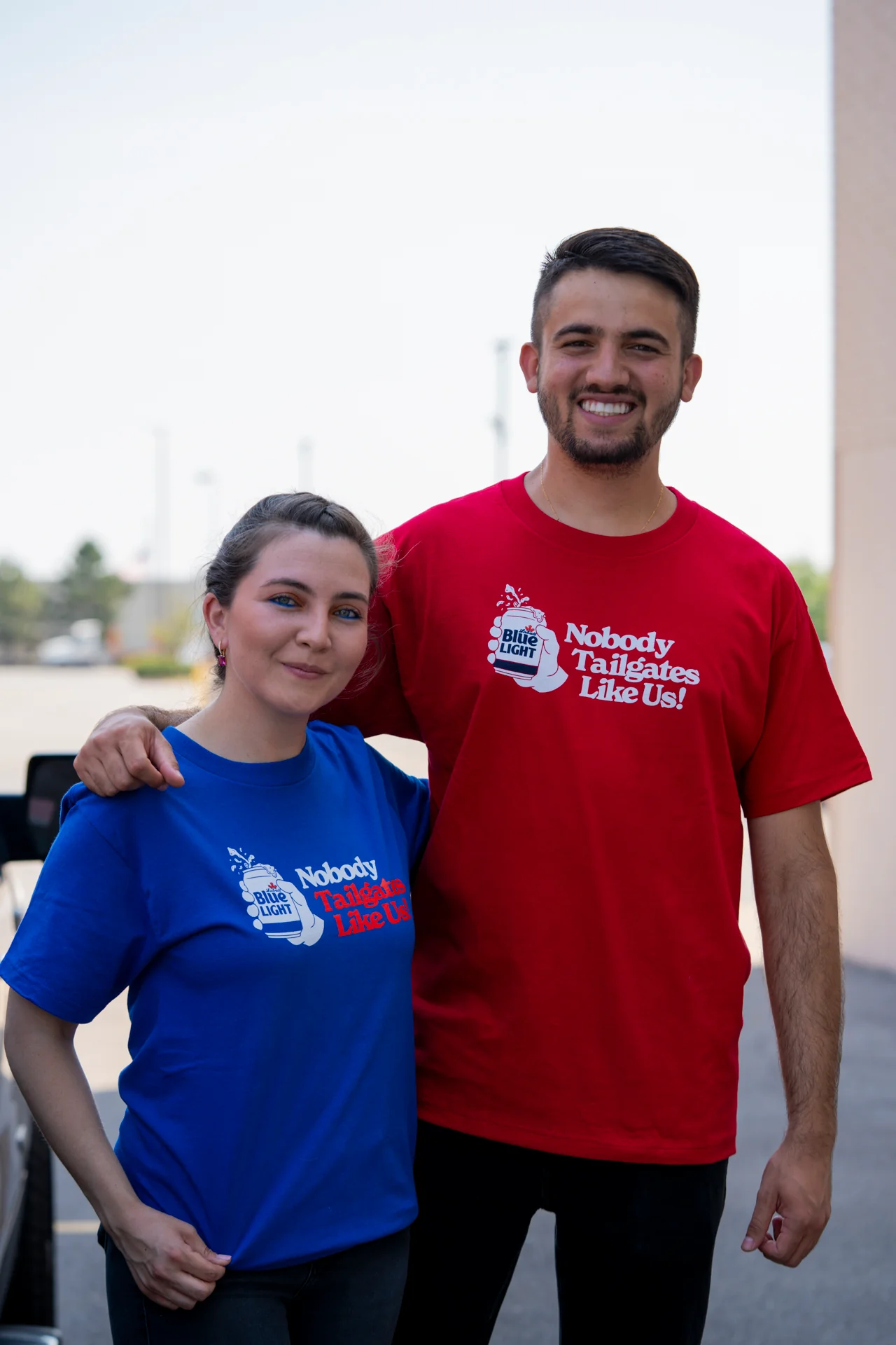 Labatt Nobody Tailgates Like Us! Deep Royal T-Shirt - Image 5