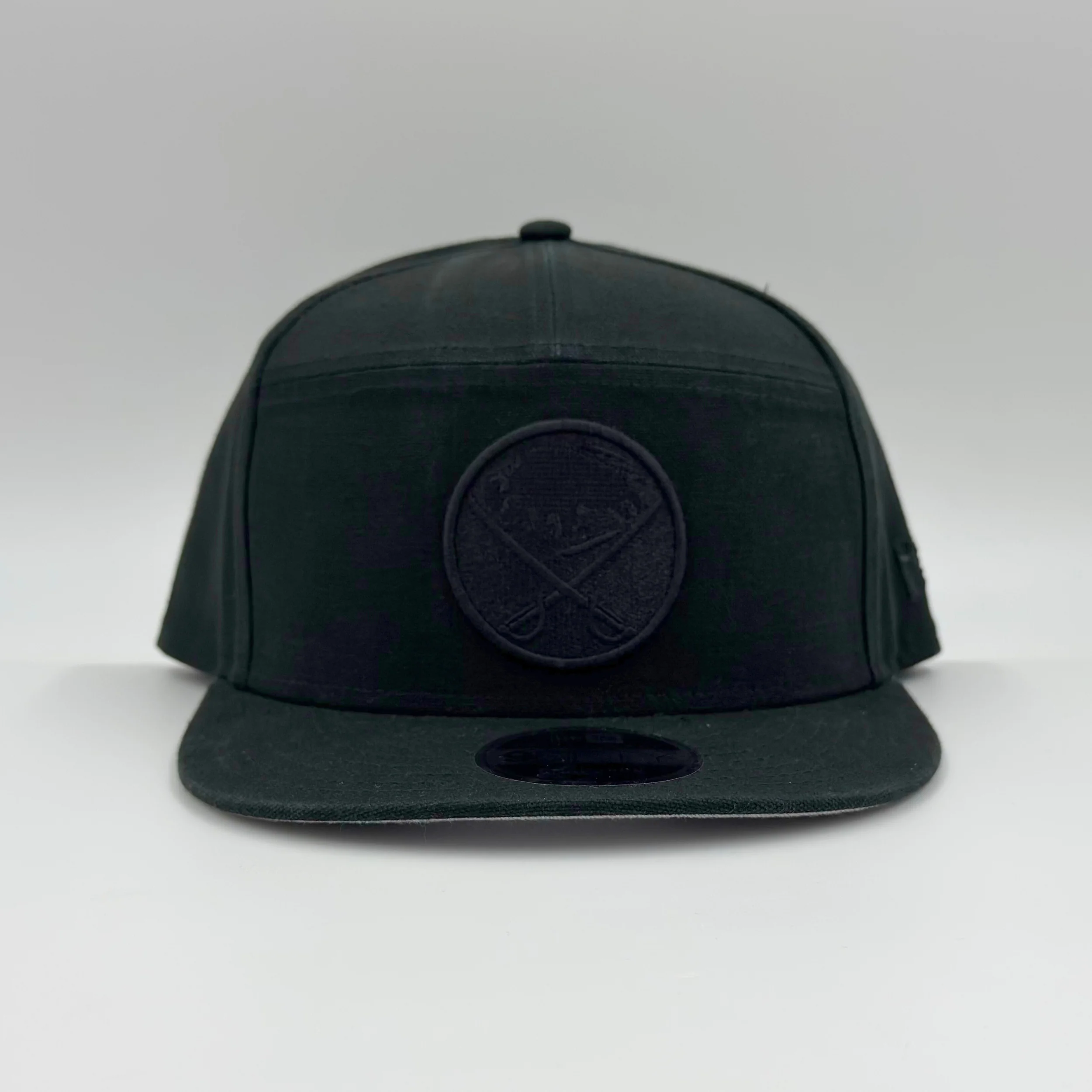 New Era 9FIFTY Buffalo Sabres Primary Logo Black Tonal Canvas Snapback - Image 2