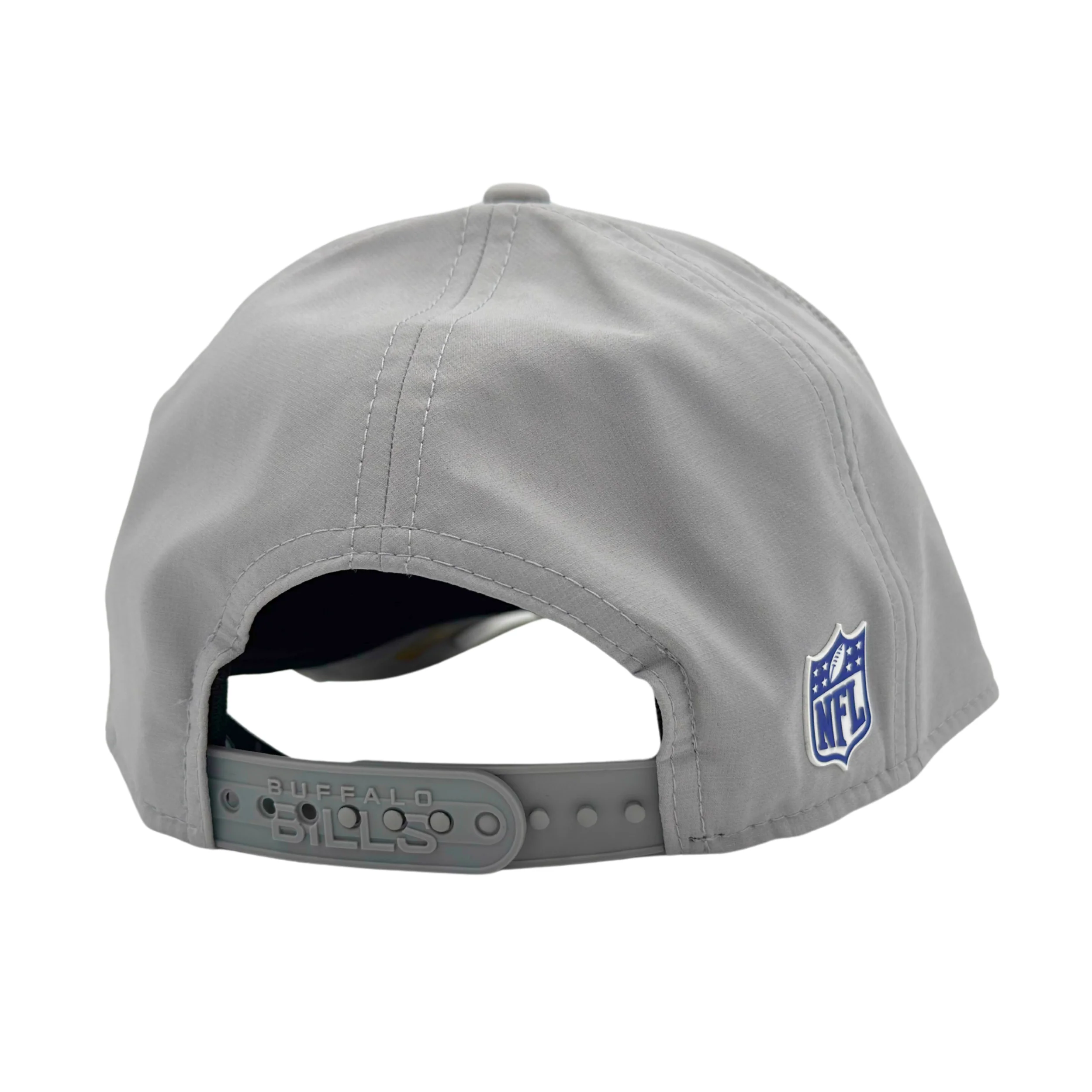 New Era 9FORTY Buffalo Bills 2025 Sideline Hot Weather Primary Logo Gray M-Crown - Image 3