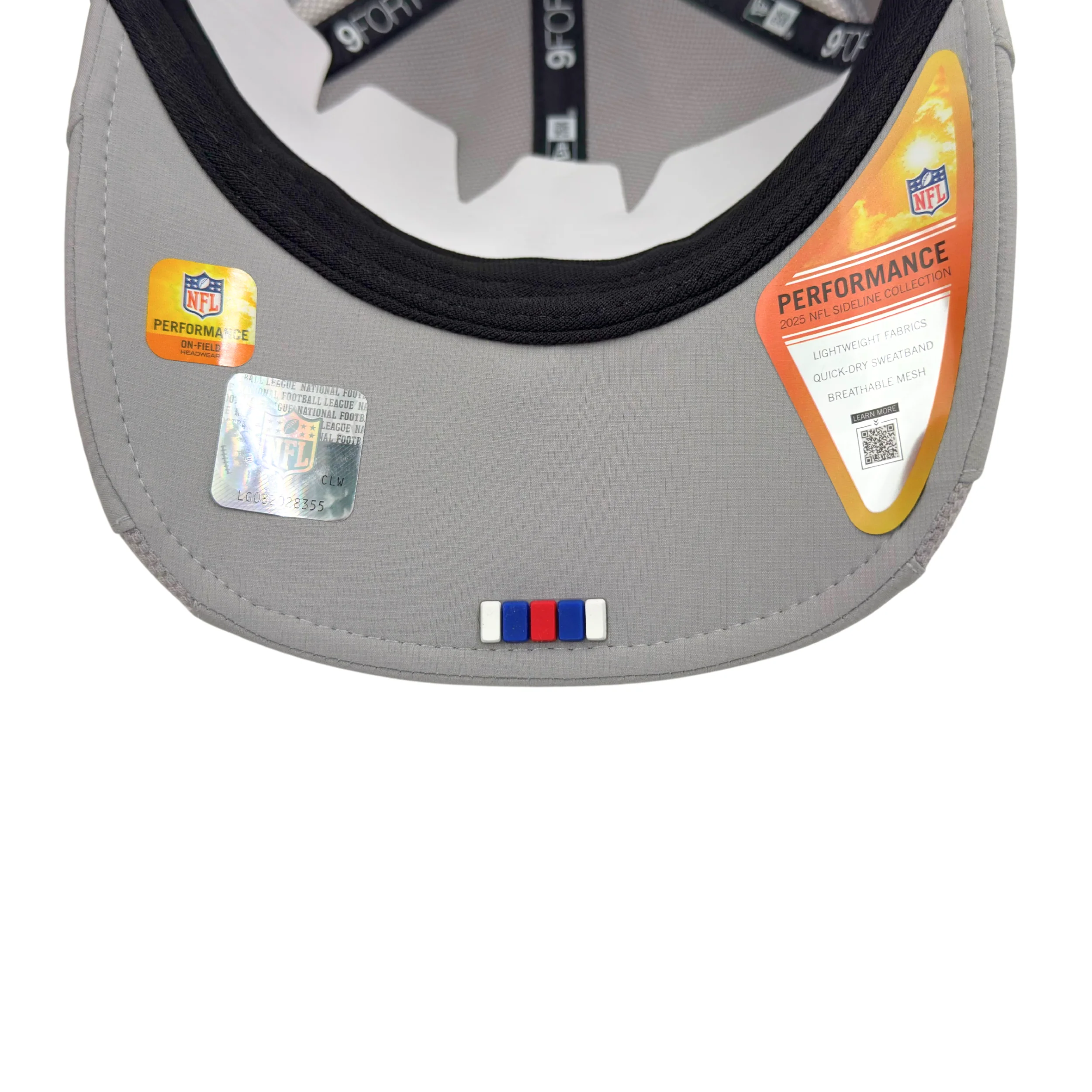 New Era 9FORTY Buffalo Bills 2025 Sideline Hot Weather Primary Logo Gray M-Crown - Image 4