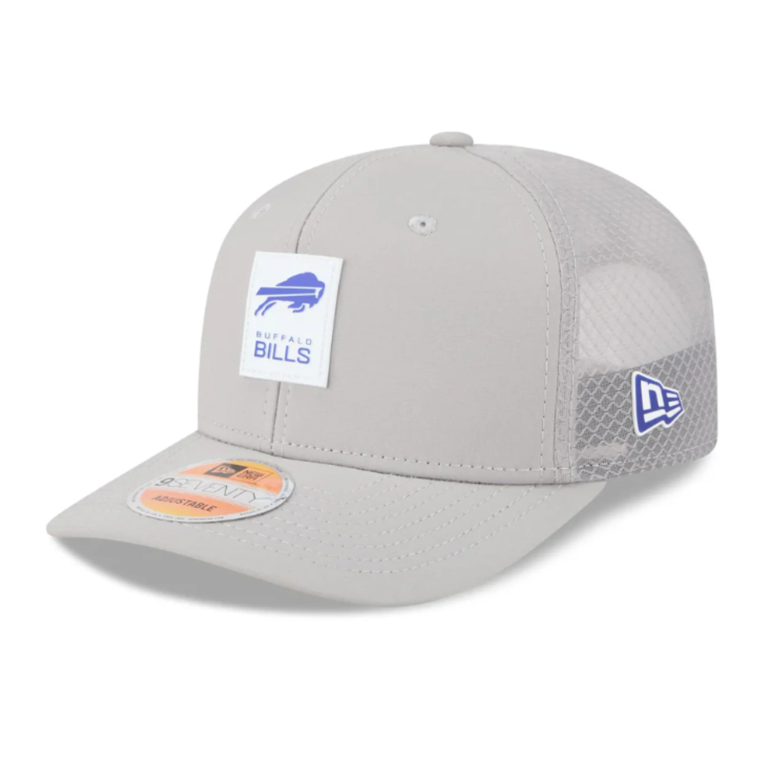 New Era 9SEVENTY Buffalo Bills 2025 Sideline Hot Weather Gray Adjustable Cap