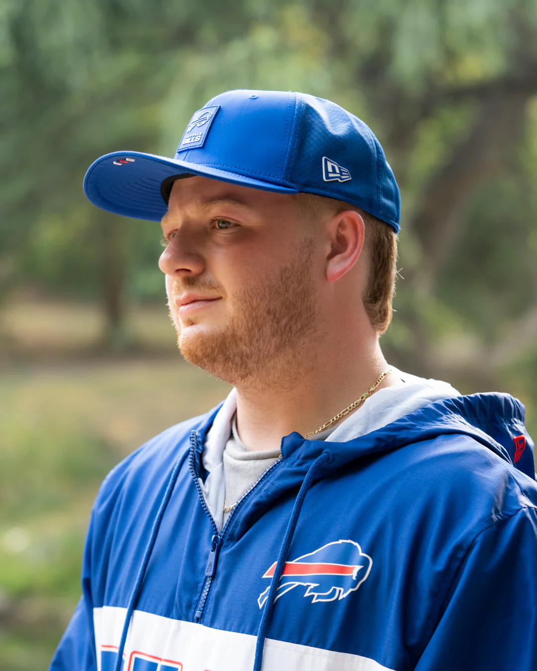 New Era 9SEVENTY Buffalo Bills 2025 Sideline Hot Weather Royal Adjustable Cap - Image 4
