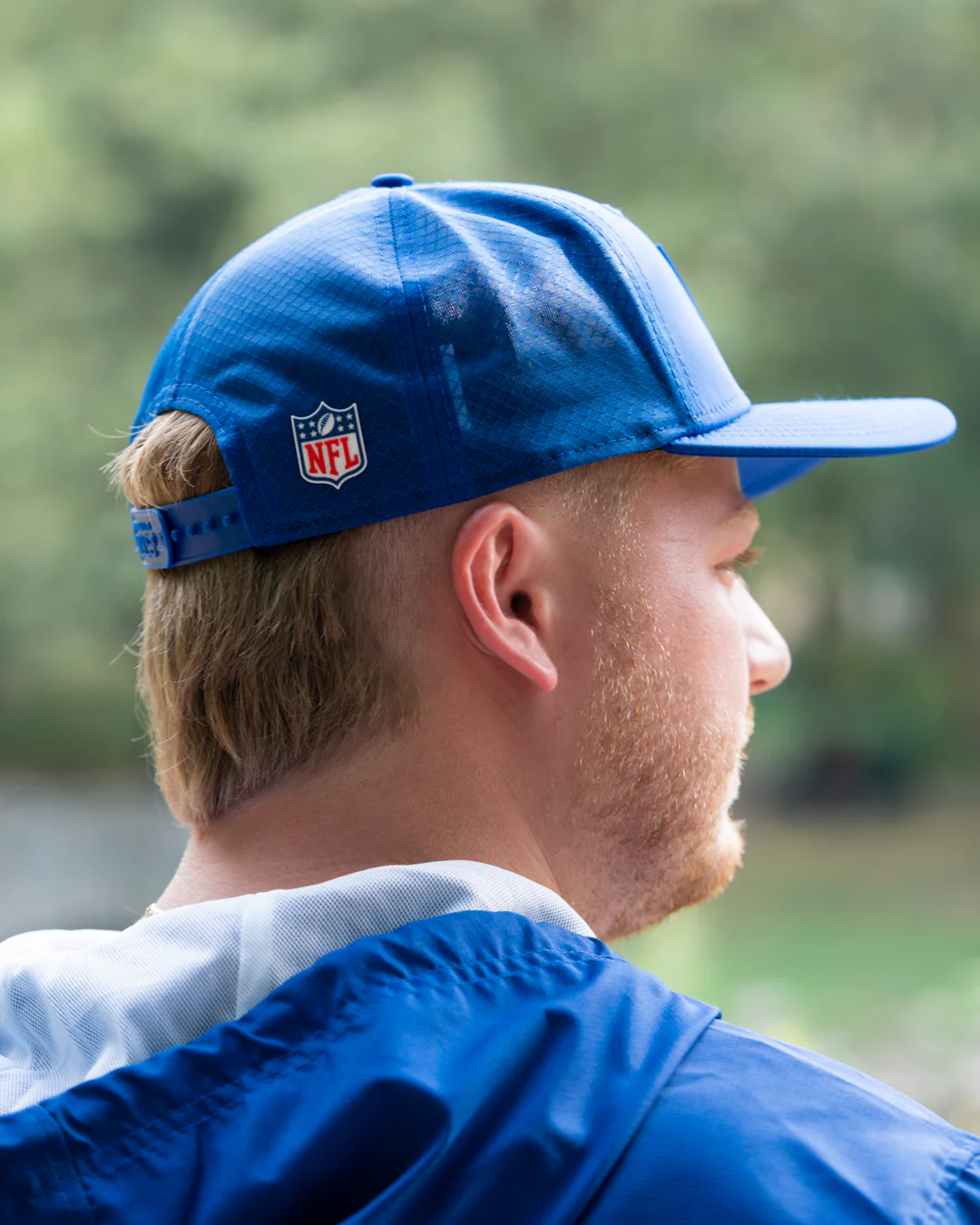 New Era 9SEVENTY Buffalo Bills 2025 Sideline Hot Weather Royal Adjustable Cap - Image 5