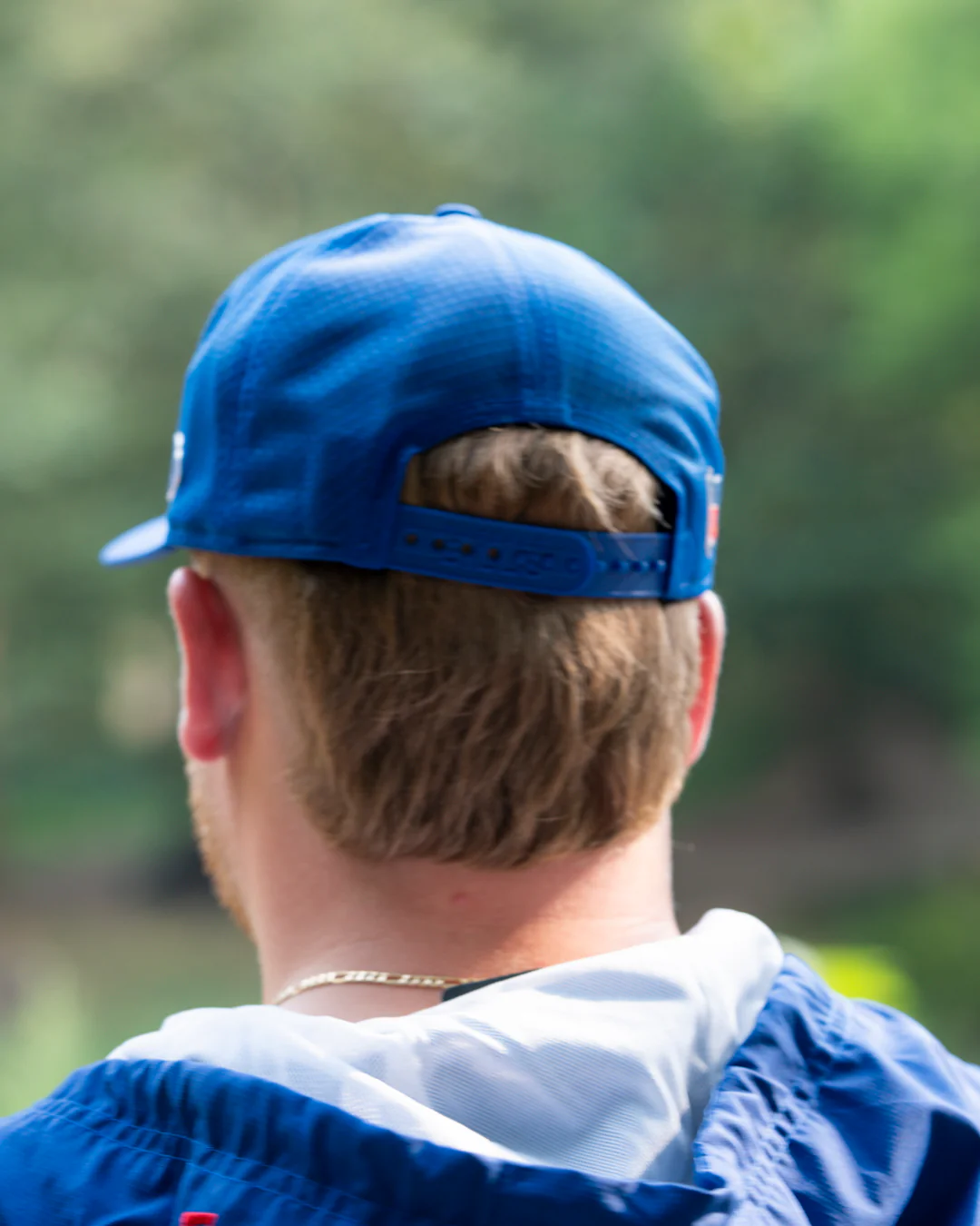 New Era 9SEVENTY Buffalo Bills 2025 Sideline Hot Weather Royal Adjustable Cap - Image 6