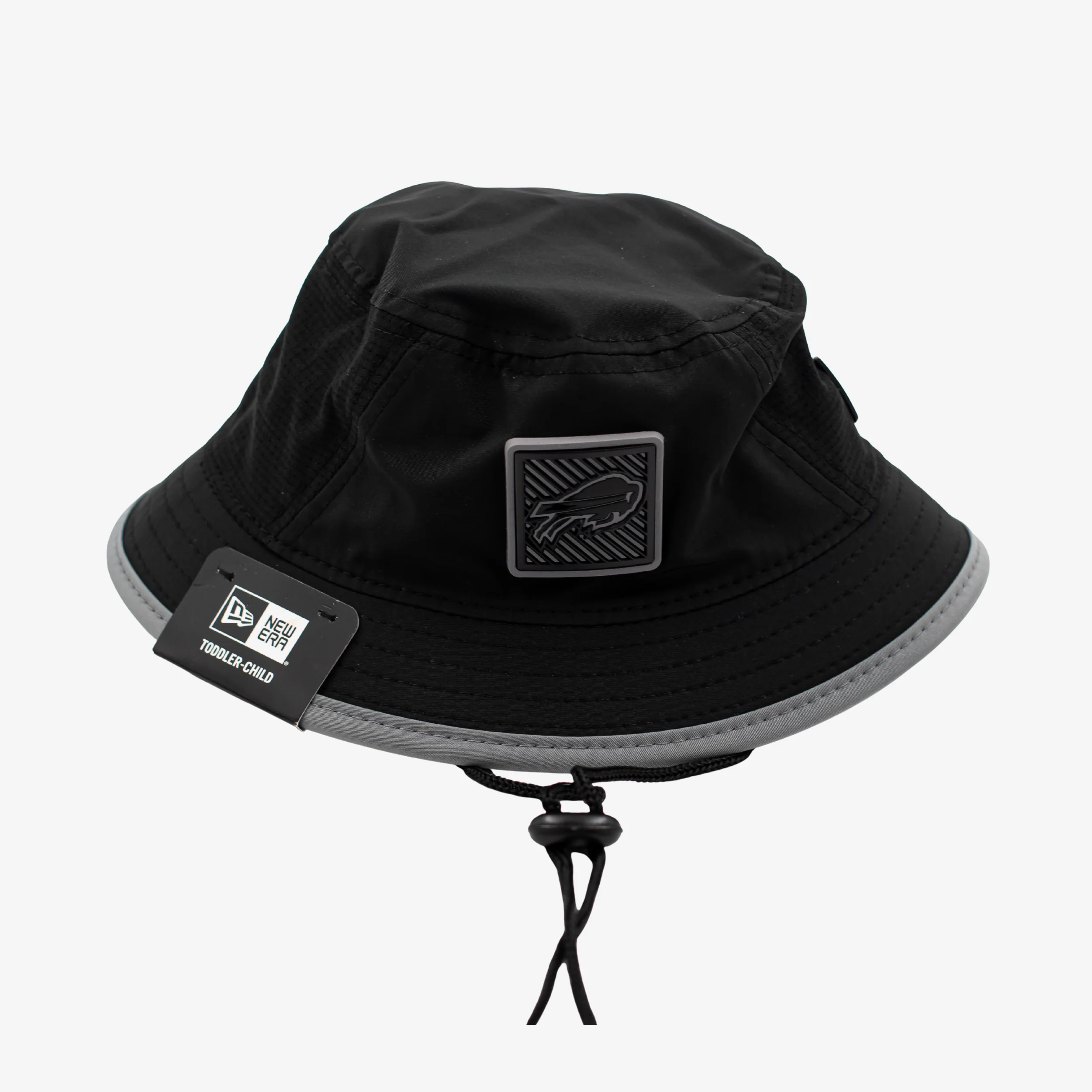 New Era Bills 2026 Toddler/Child Black with Grey Brim Bucket Hat