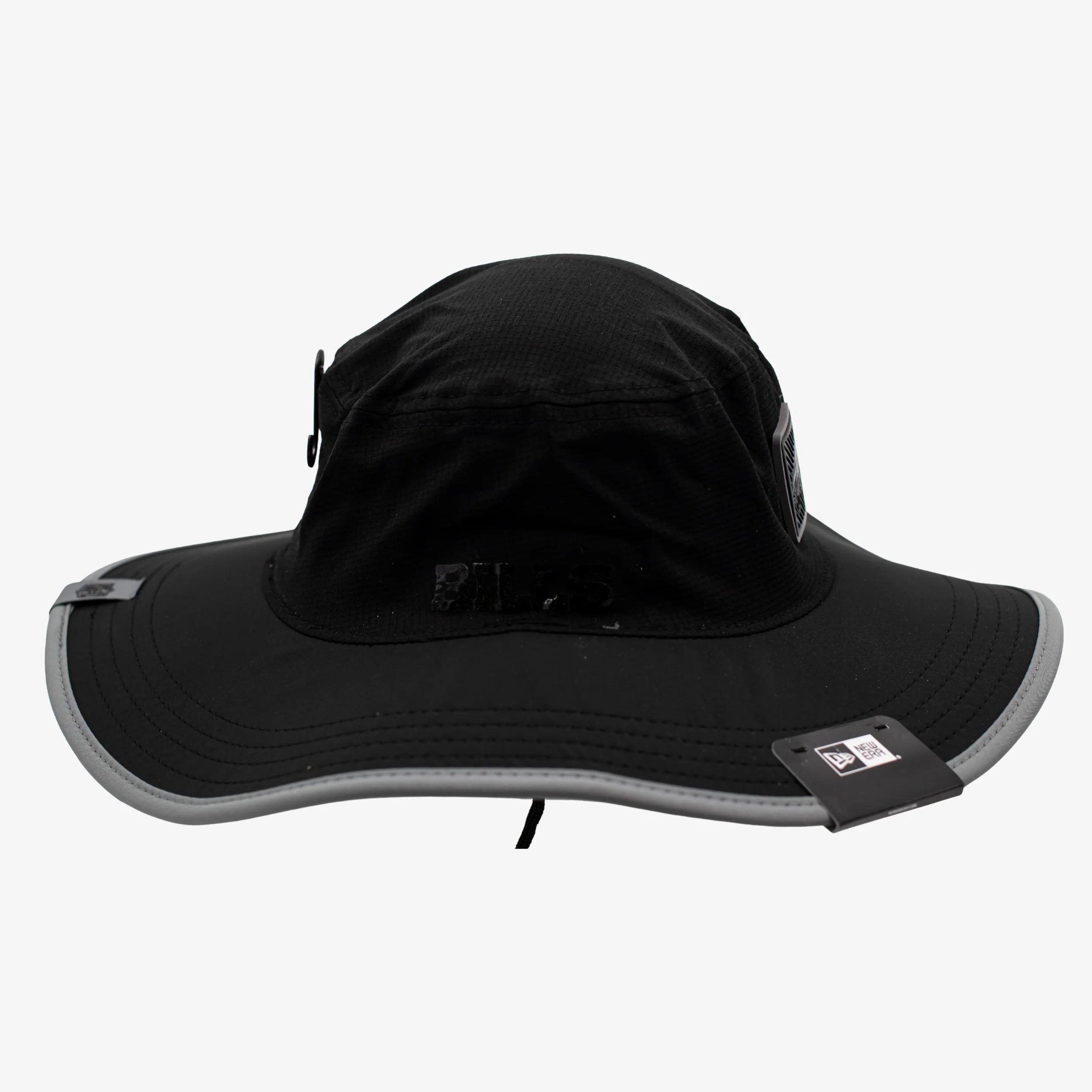 New Era Bills 2026 Training Camp Black Large Grey Brim Bucket Hat - Image 2