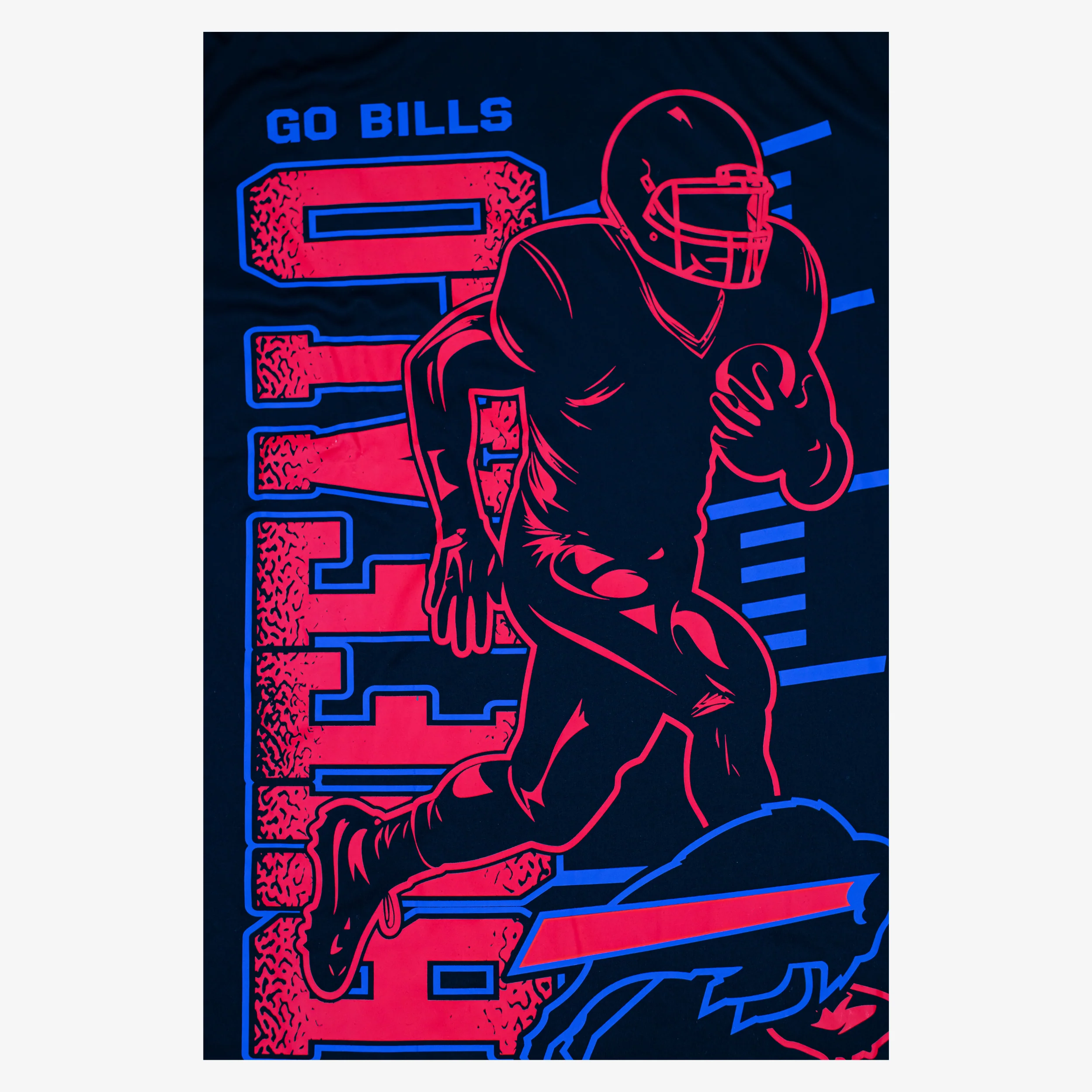 New Era Bills 2026 Training Camp Red Player Black Dry Fit T-Shirt - Image 3