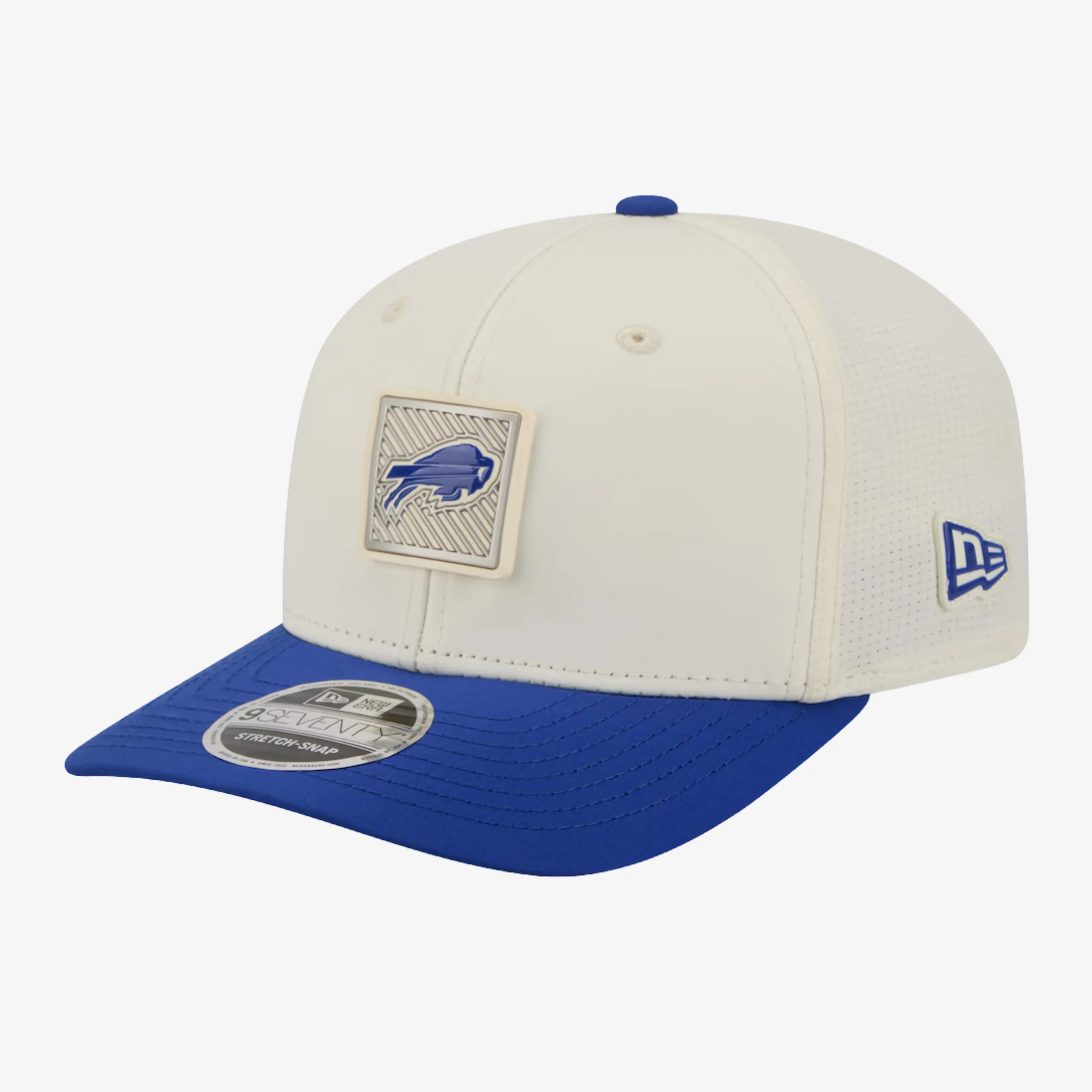 New Era Bills 2026 Training Camp White with Blue Brim 9SEVENTY Stretch-Snap - Image 3