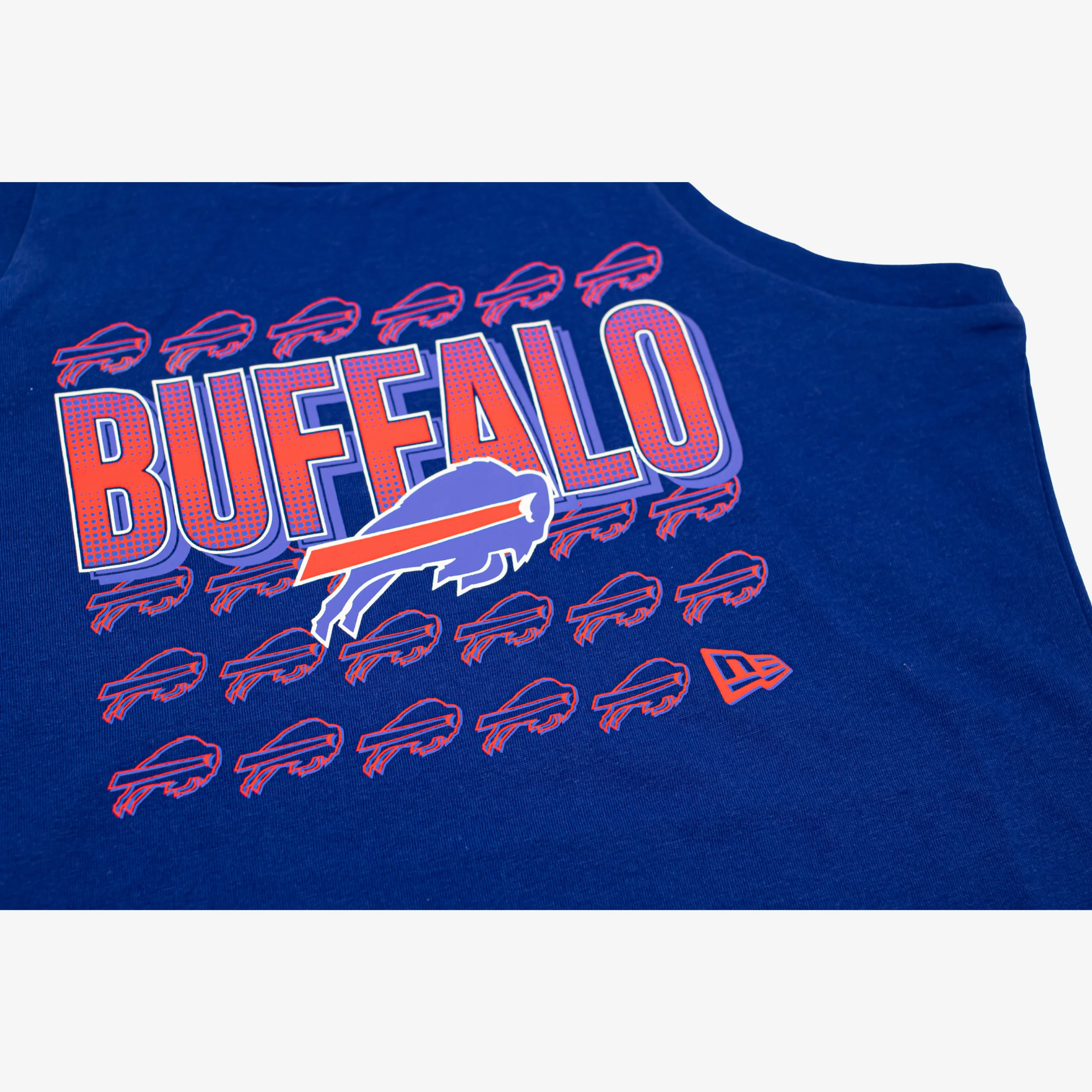 New Era Bills 2026 Training Camp Woman's Royal Mini Logo "Buffalo" Tank Top - Image 3