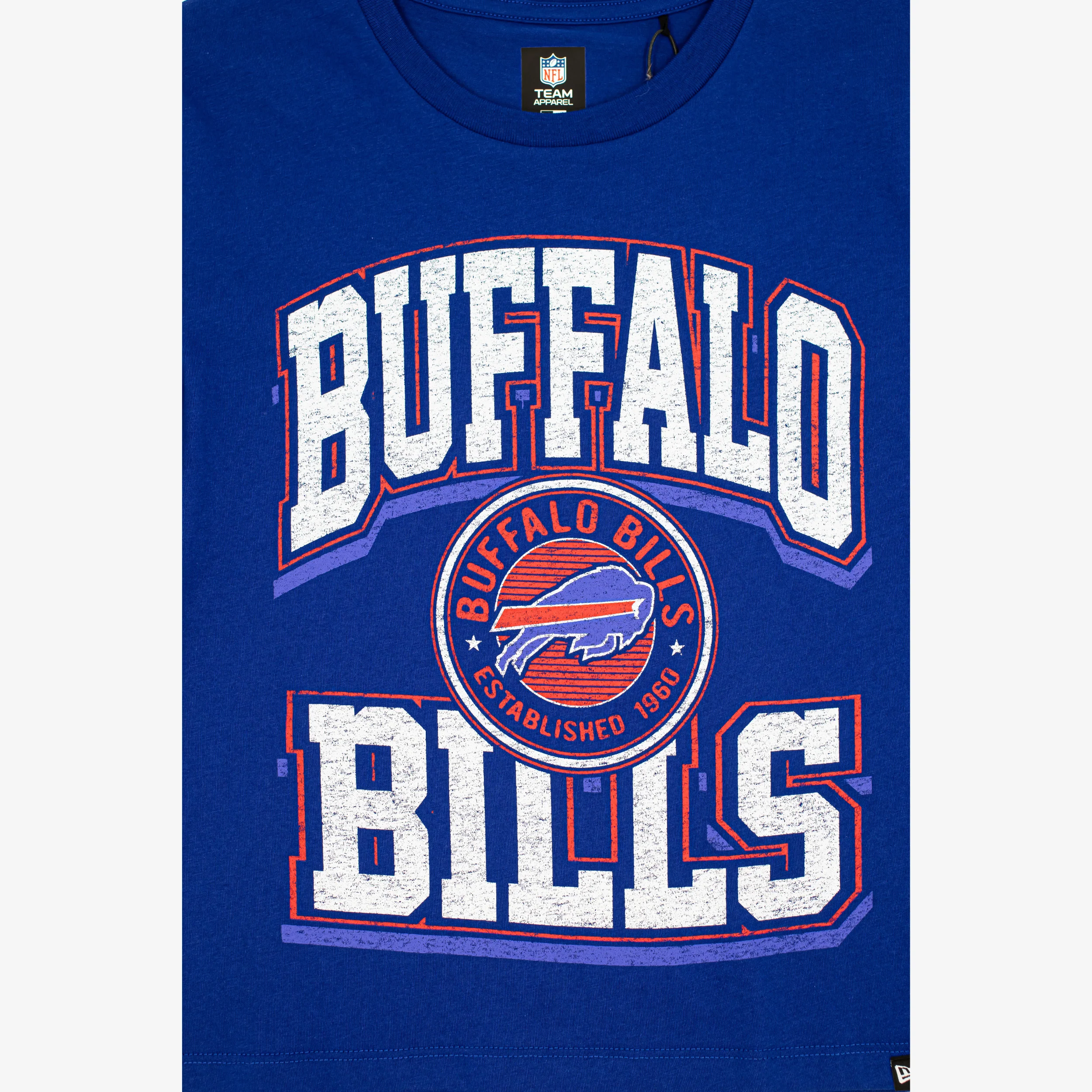 New Era Bills 2026 Training Camp Women's Royal Crop T-shirt - Image 3