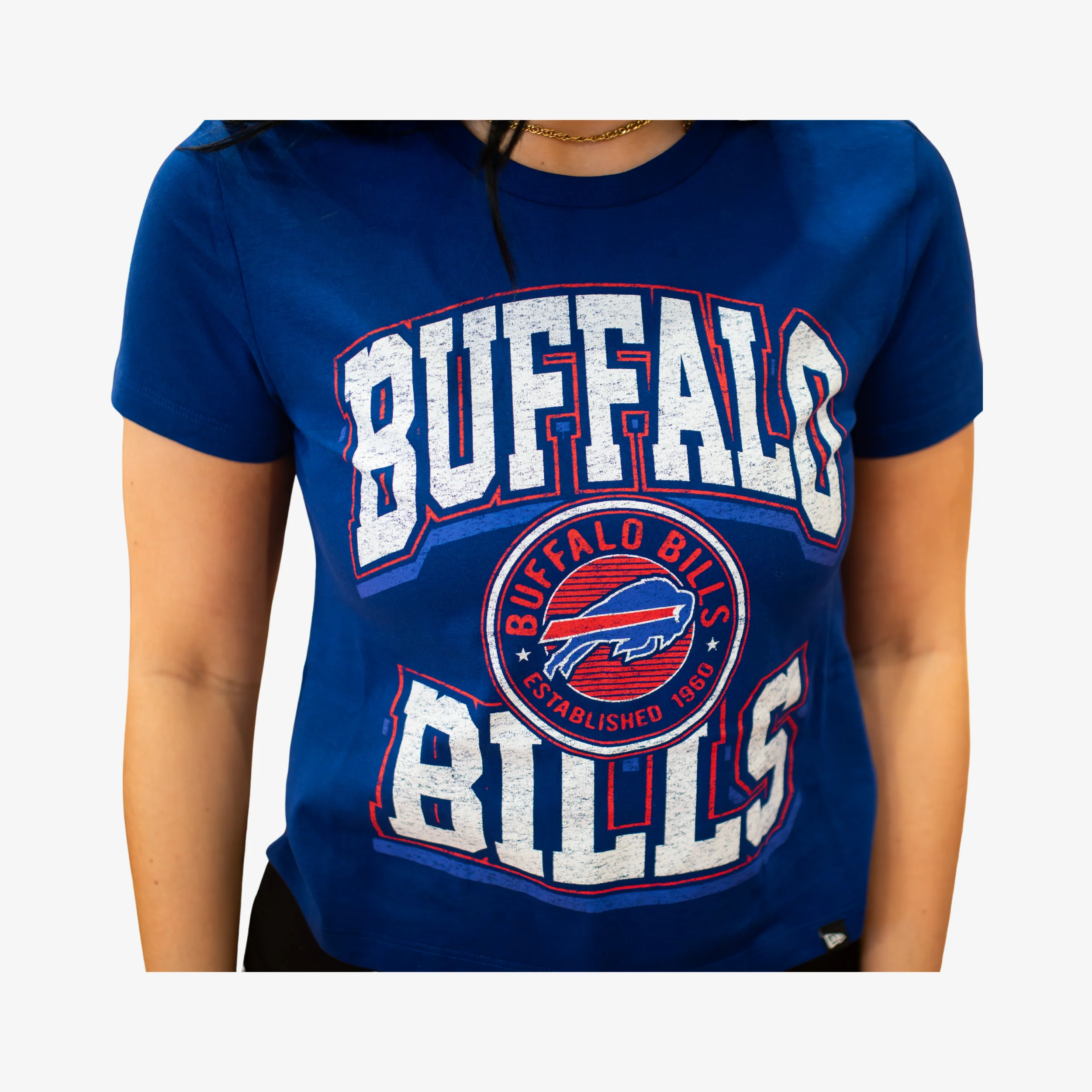 New Era Bills 2026 Training Camp Women's Royal Crop T-shirt - Image 4