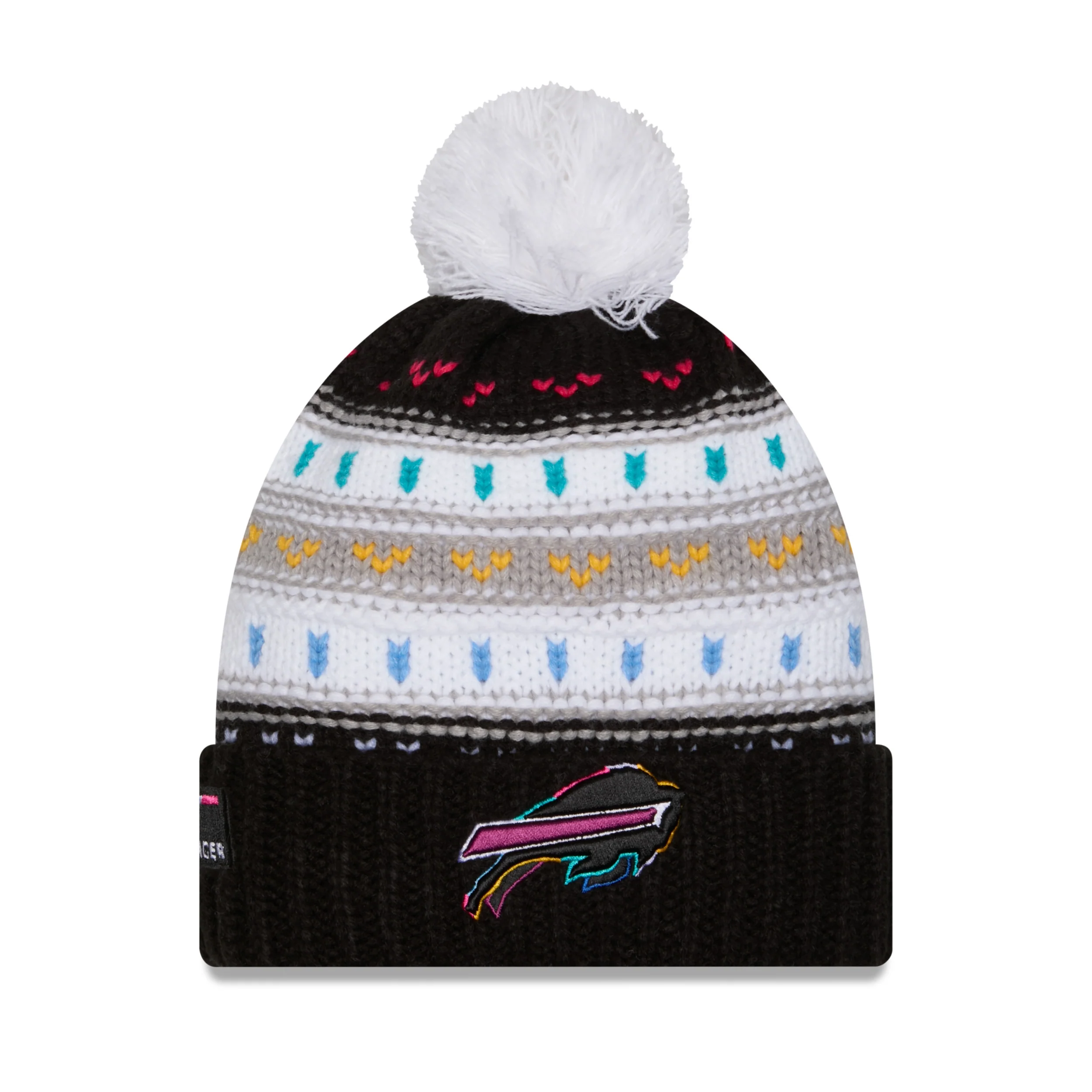 Women's New Era Buffalo Bills 2025 Crucial Catch Pom Knit