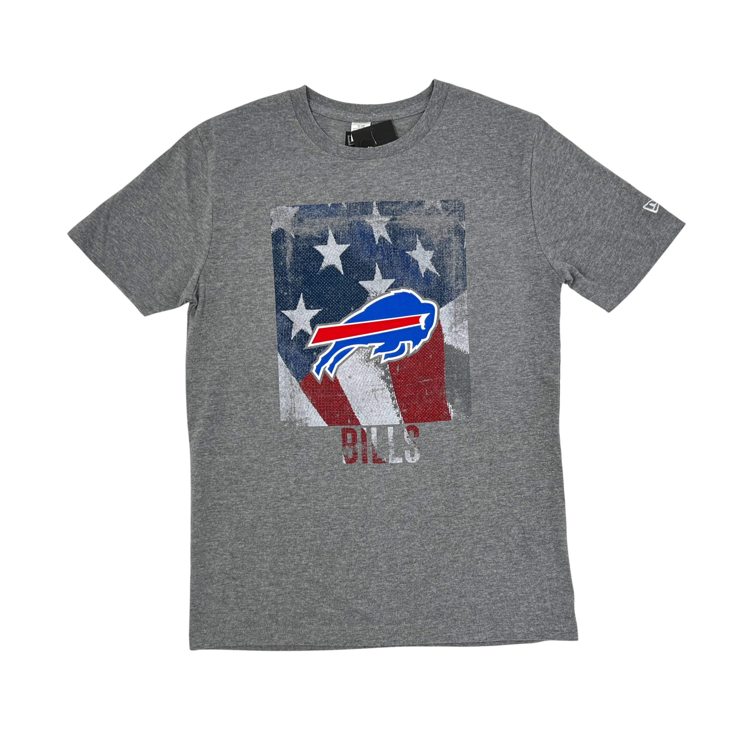New Era Buffalo Bills Distressed Flag Gray Short Sleeve Shirt