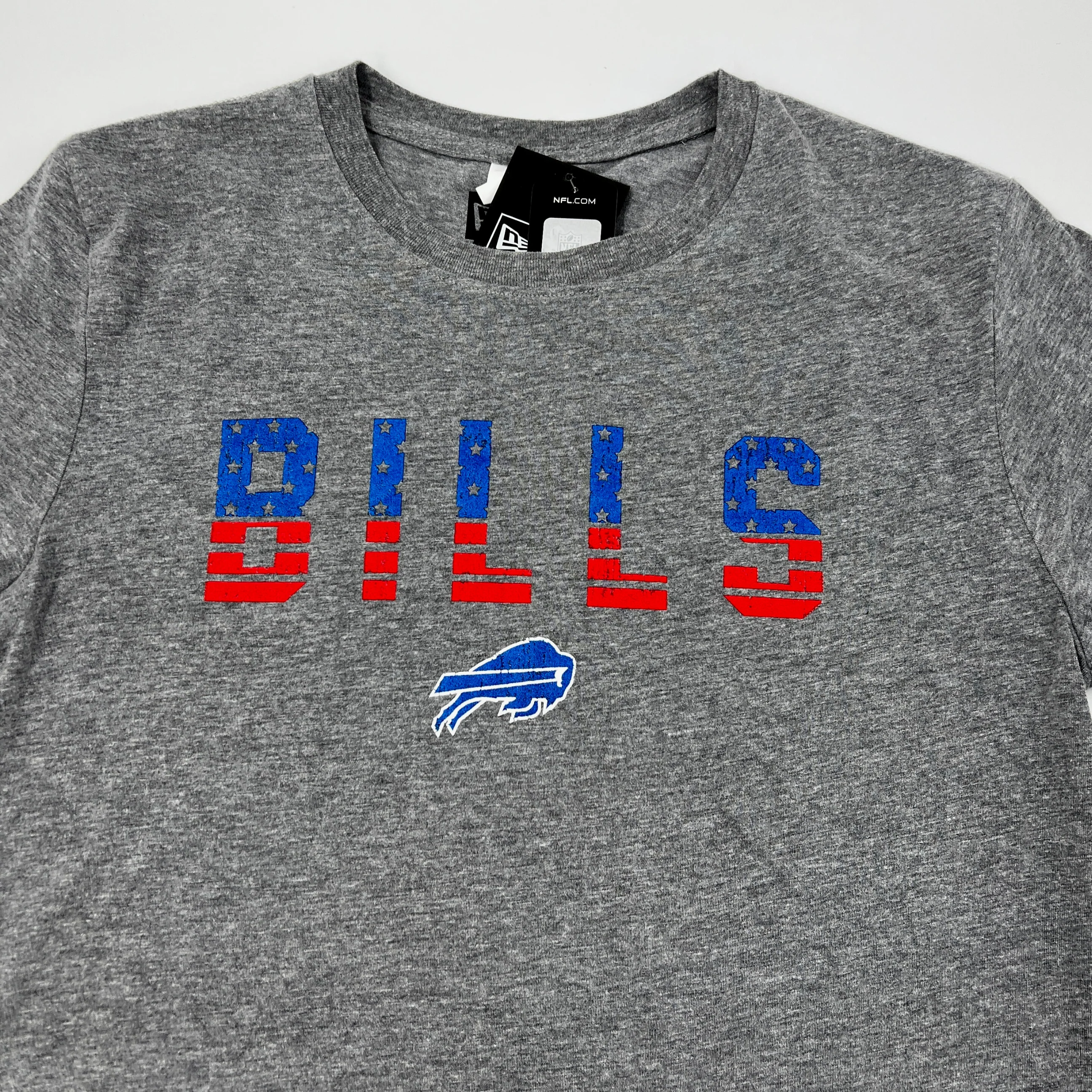 New Era Buffalo Bills Patriotic Letters Gray Short Sleeve Shirt - Image 2