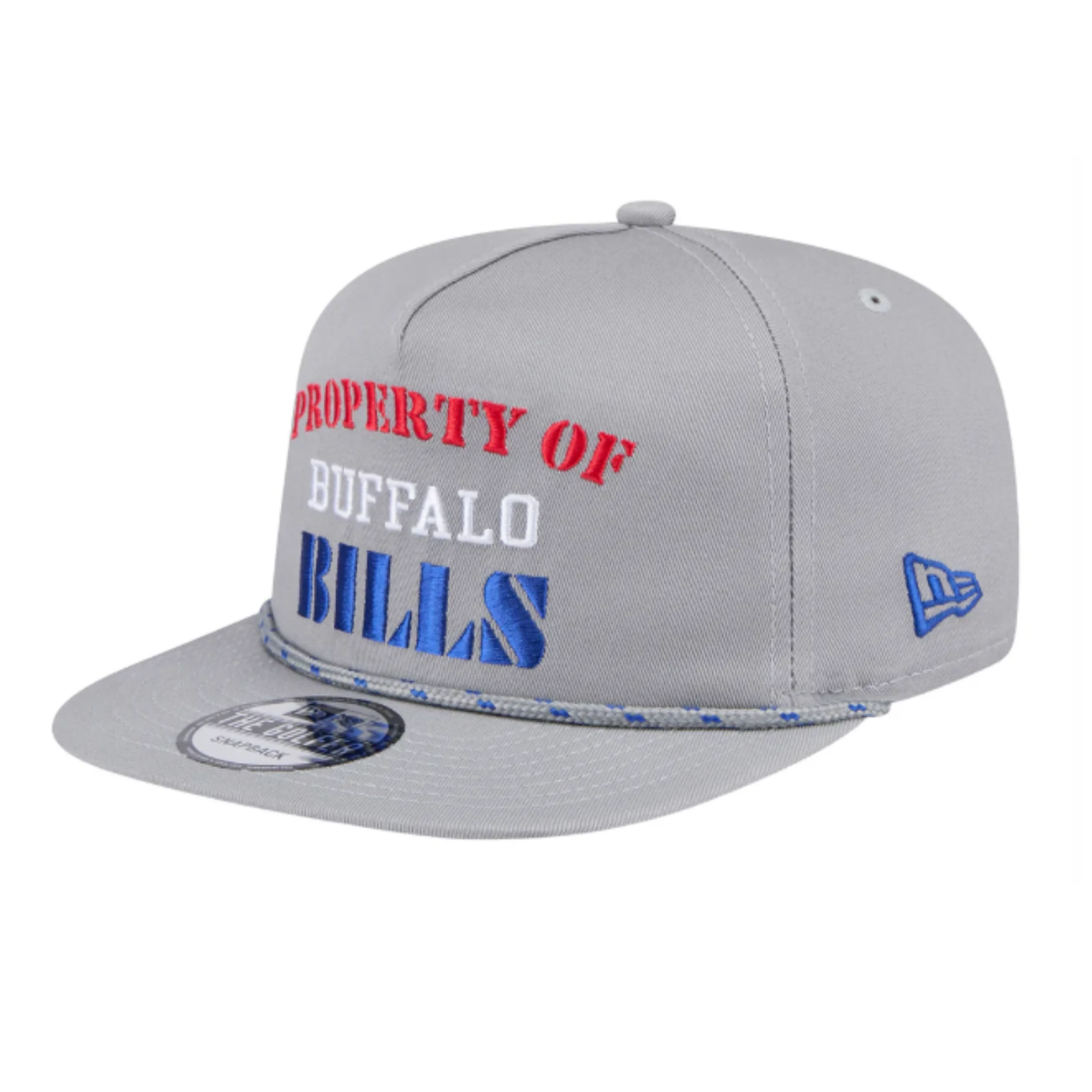 New Era The Golfer Buffalo Bills "Property Of" Vintage Style Rope Snapback