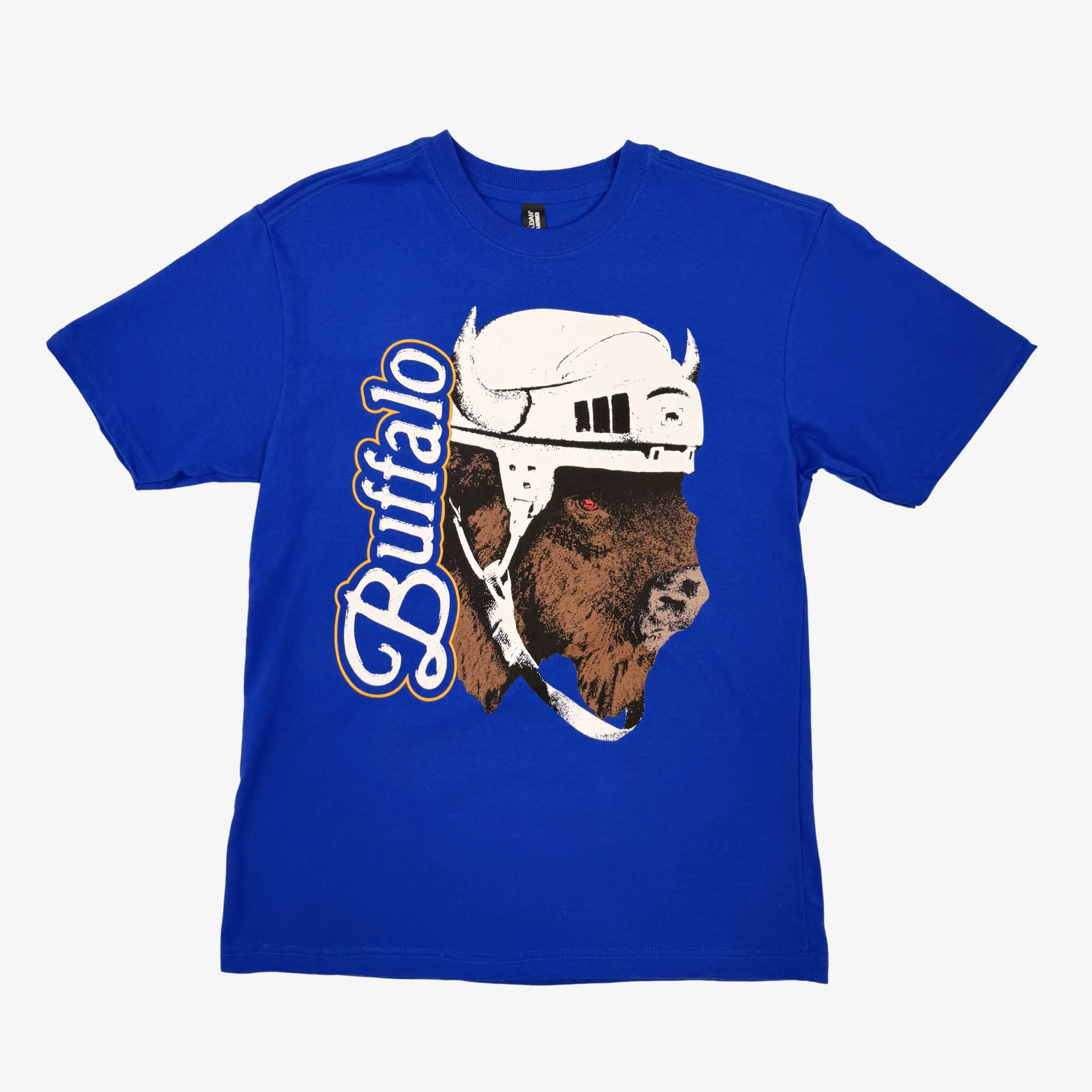 Buffalo Helmet Royal Hockey T-Shirt