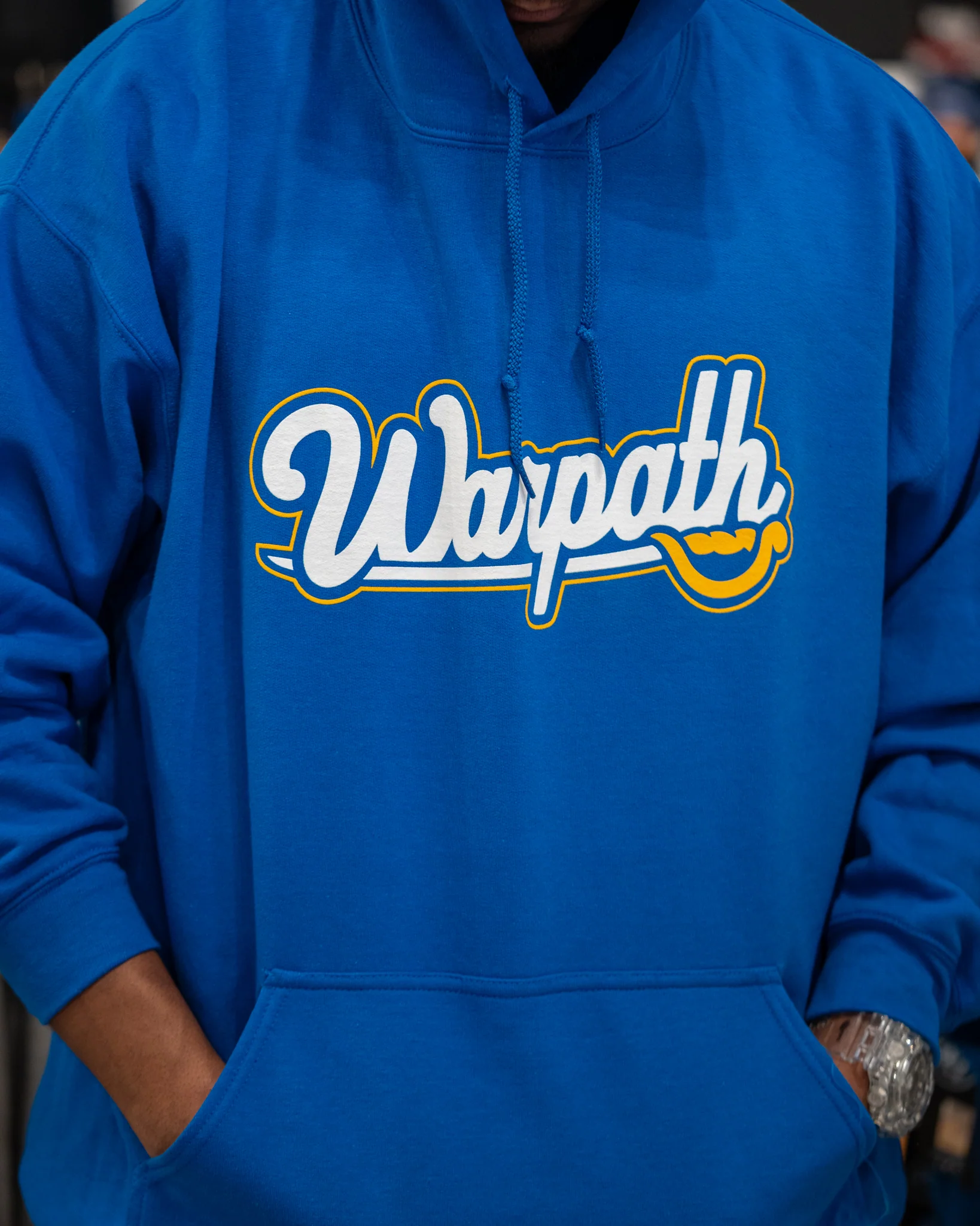 Buffalo Hockey Warpath Royal Hoodie - Image 3