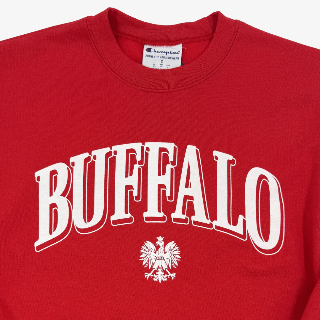 Red "Buffalo" with Polish White Eagle Crewneck - Image 3
