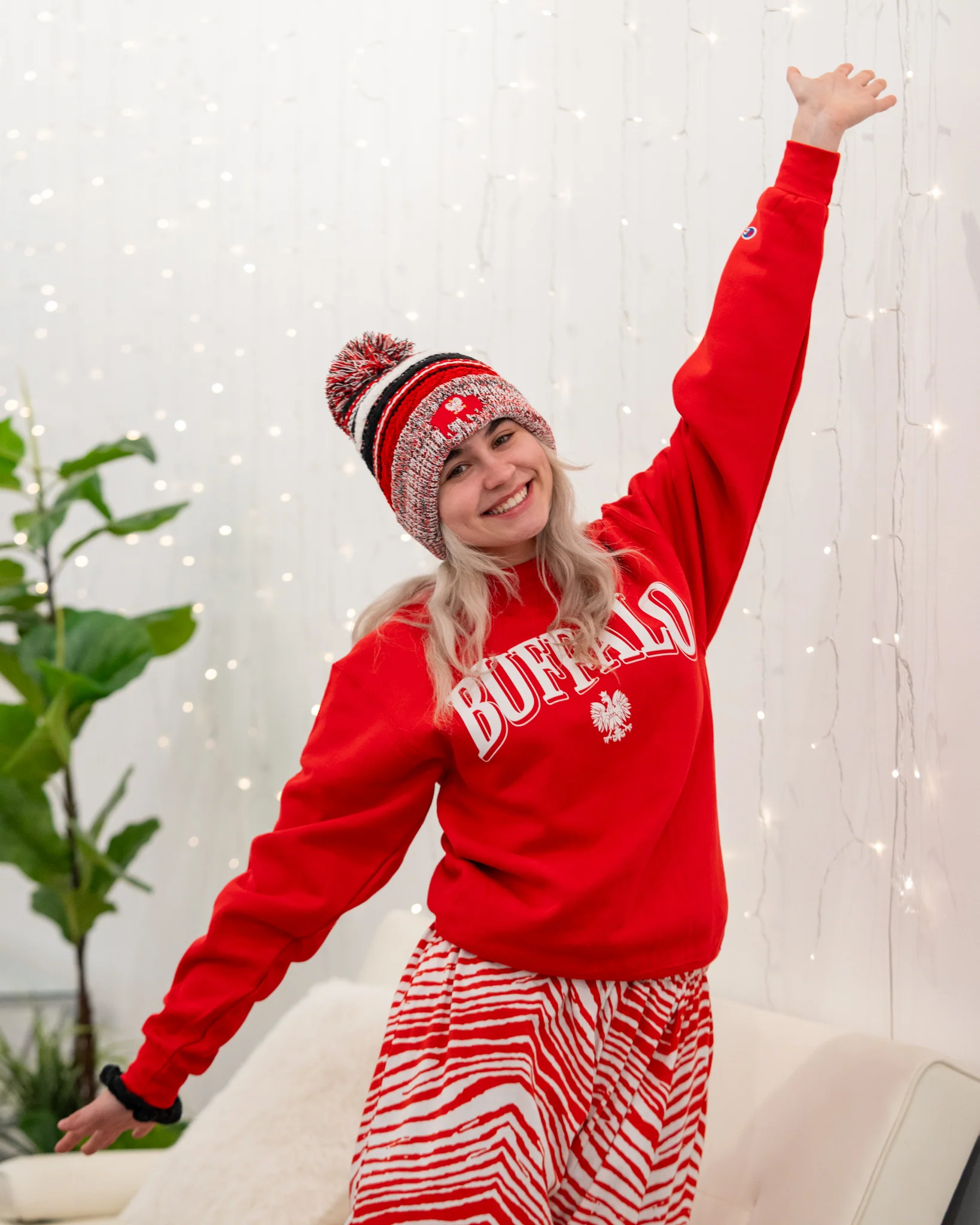 Red "Buffalo" with Polish White Eagle Crewneck - Image 4