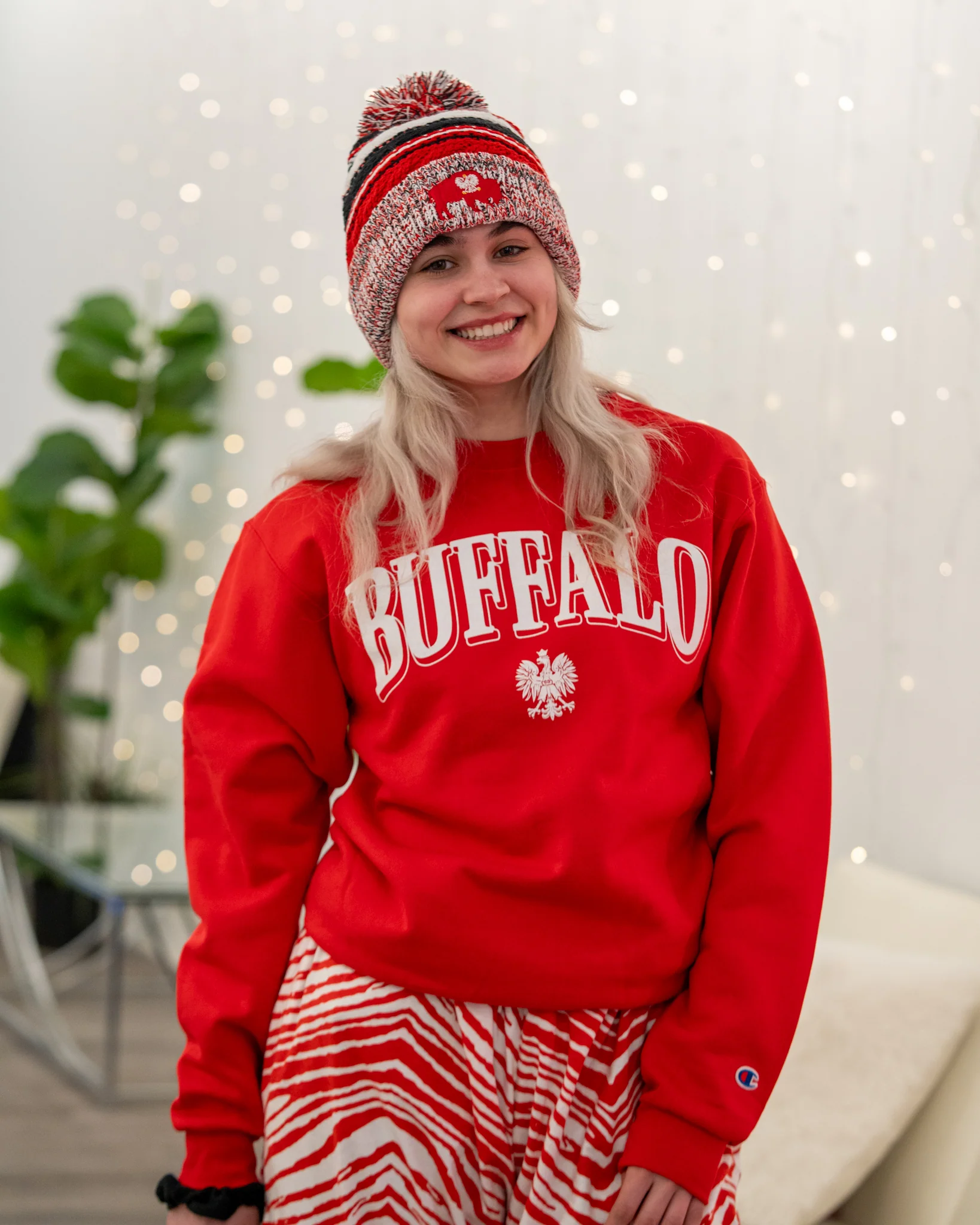 Red "Buffalo" with Polish White Eagle Crewneck - Image 6