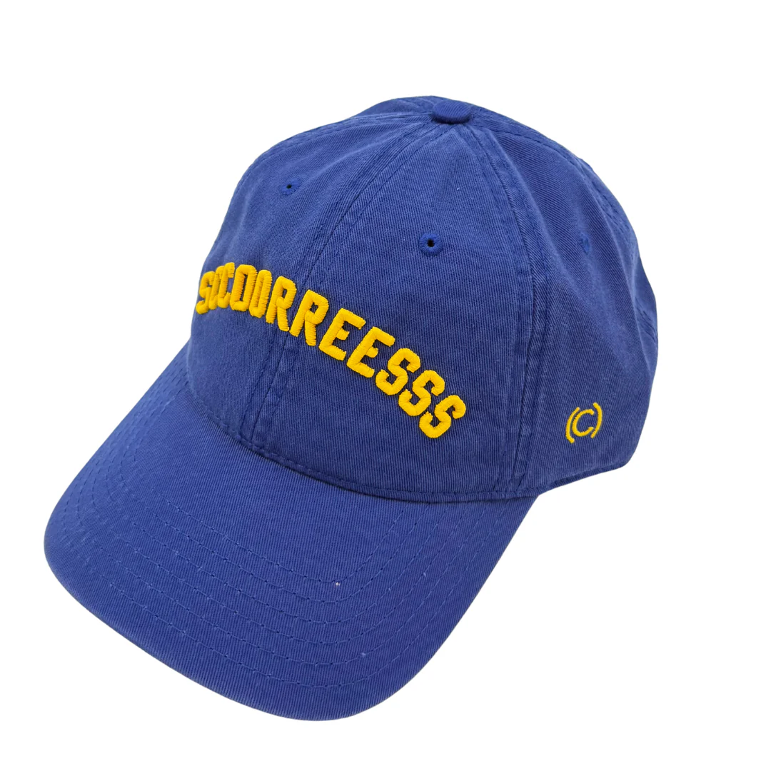 (code)word Sccoorreesss Royal & Yellow Dad Hat - Image 4