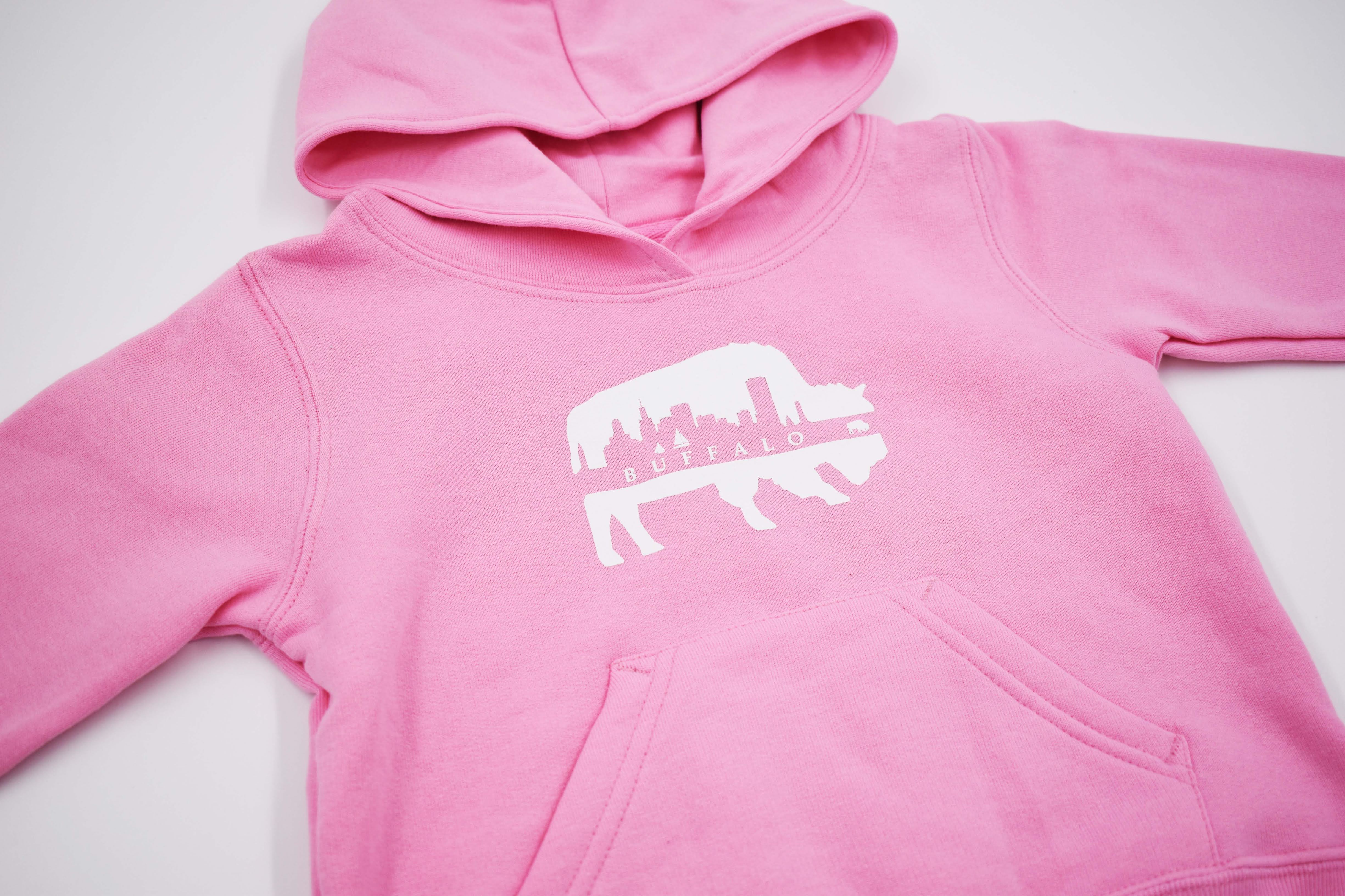 Toddler Pink Candy Skyline Hoodie - Image 2