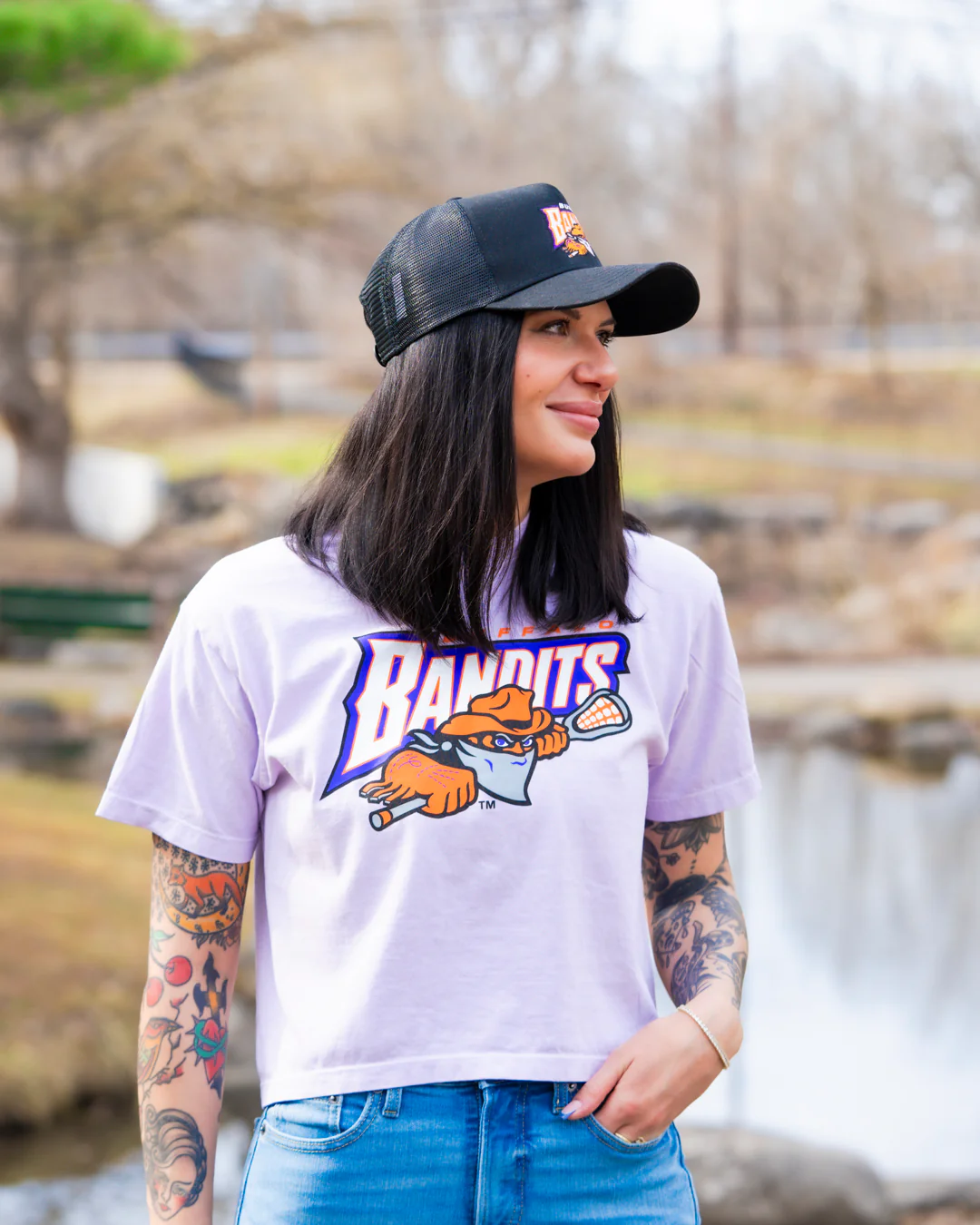 Women's Buffalo Bandits Boxy Orchid T-Shirt - Image 2